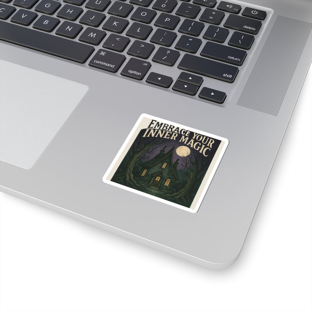 Embrace Your Inner Magic Sticker — Witchy House Kiss-Cut Decal