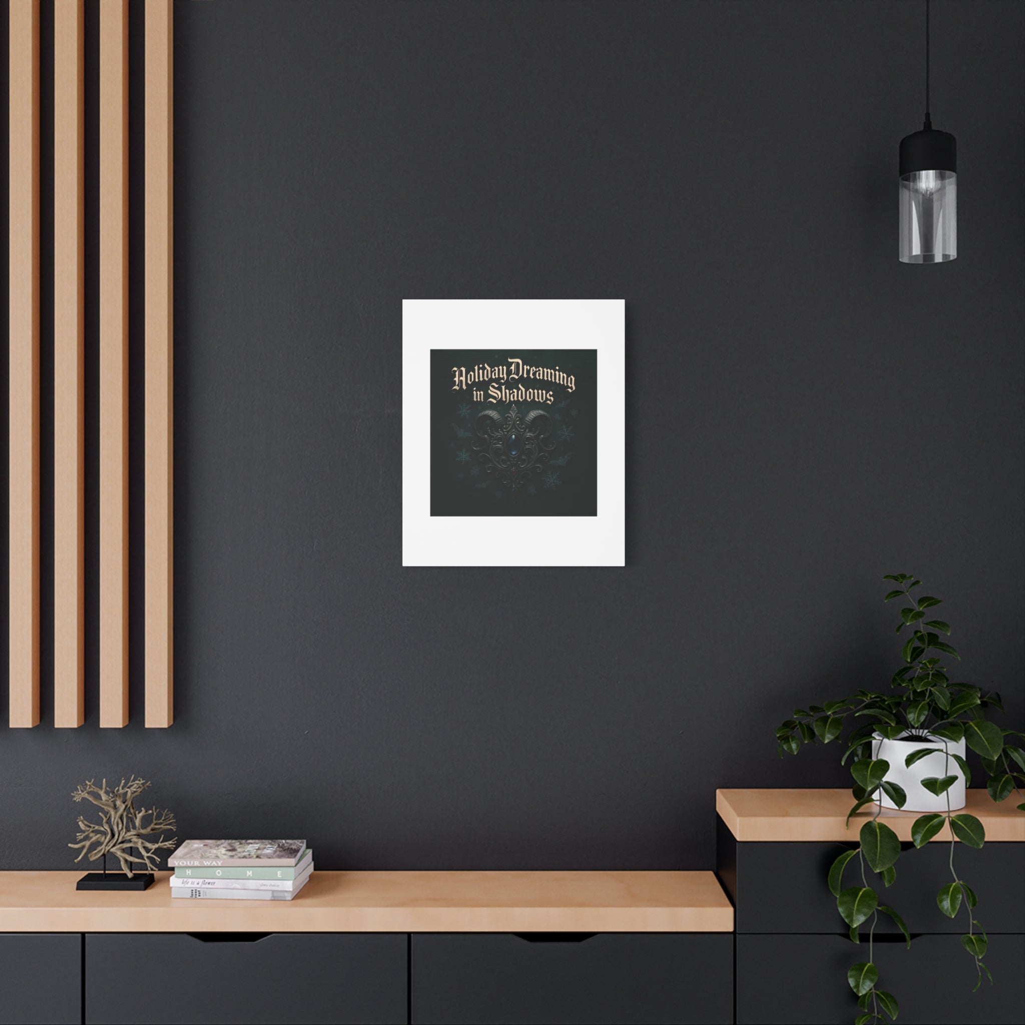 Holiday Dreaming in Shadows Canvas Art