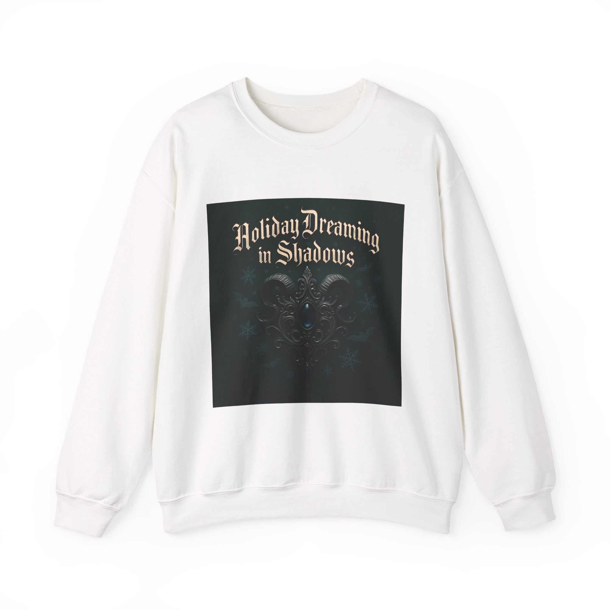 Crewneck Sweatshirt — "Holiday Dreaming in Shadows" Gothic Holiday Pullover