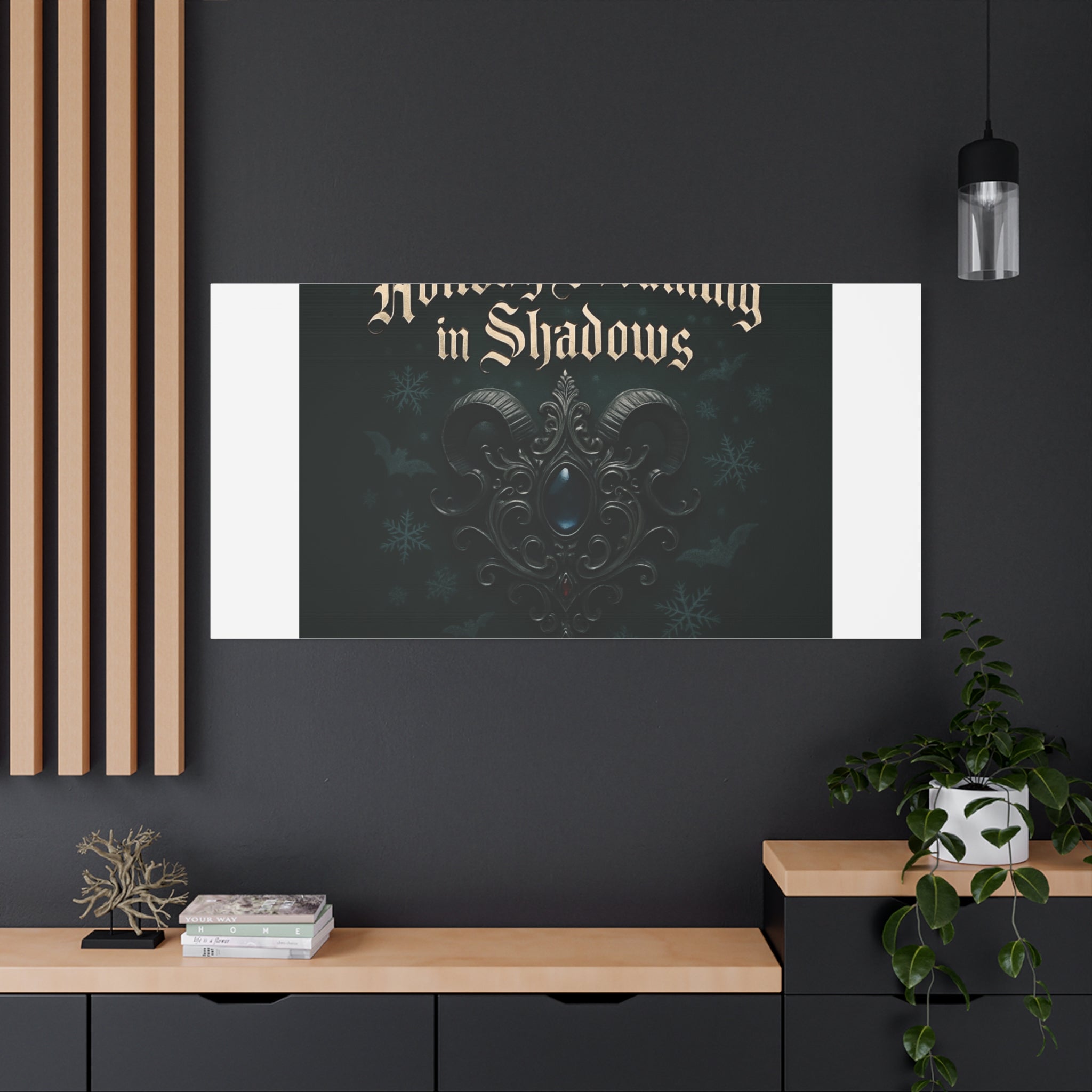 Holiday Dreaming in Shadows Canvas Art