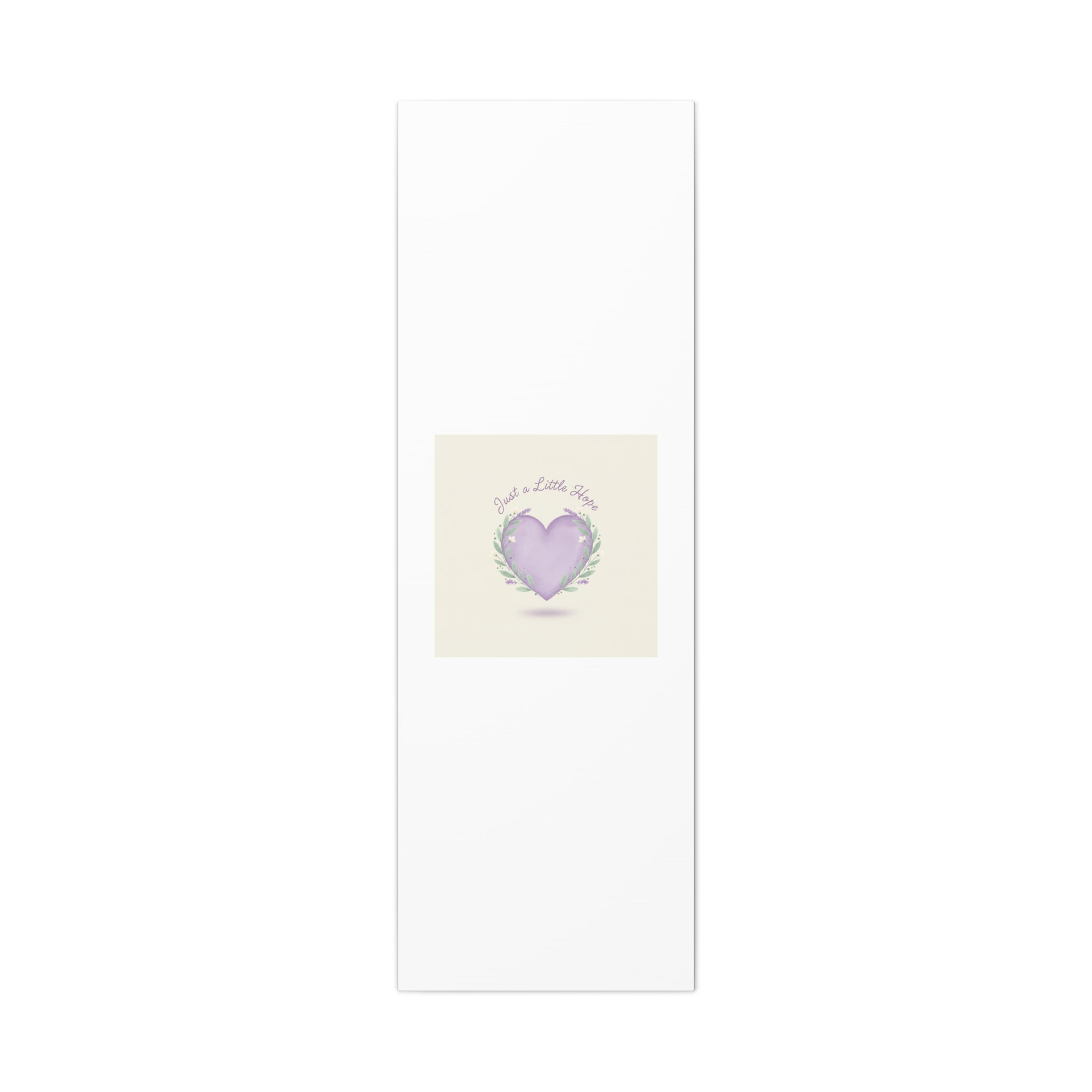 Just a Little Hope Canvas | Positive Micro-Optimism, Lavender Heart