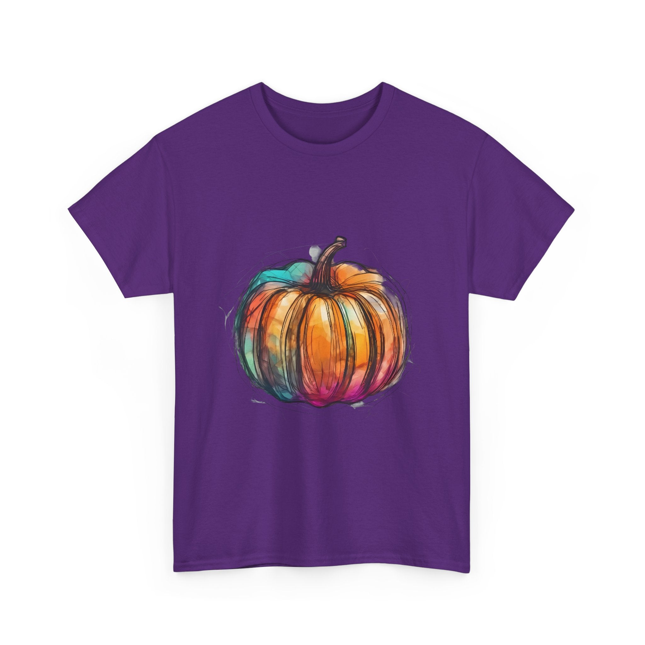 Colorful Pumpkin T-Shirt Unisex, Halloween Tee, Fall Shirt, Pumpkin Patch Gift, Autumn Clothing, Harvest Festival Apparel