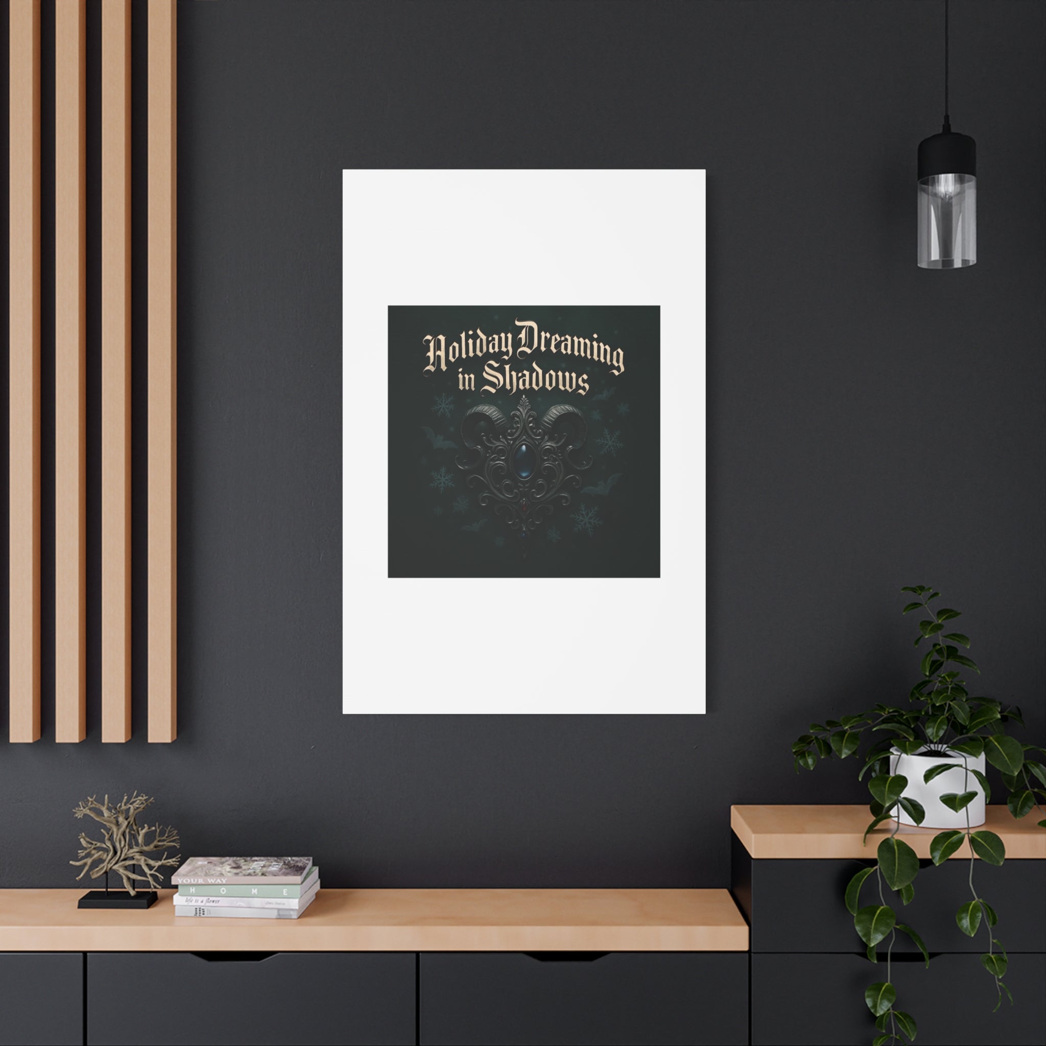 Holiday Dreaming in Shadows Canvas Art