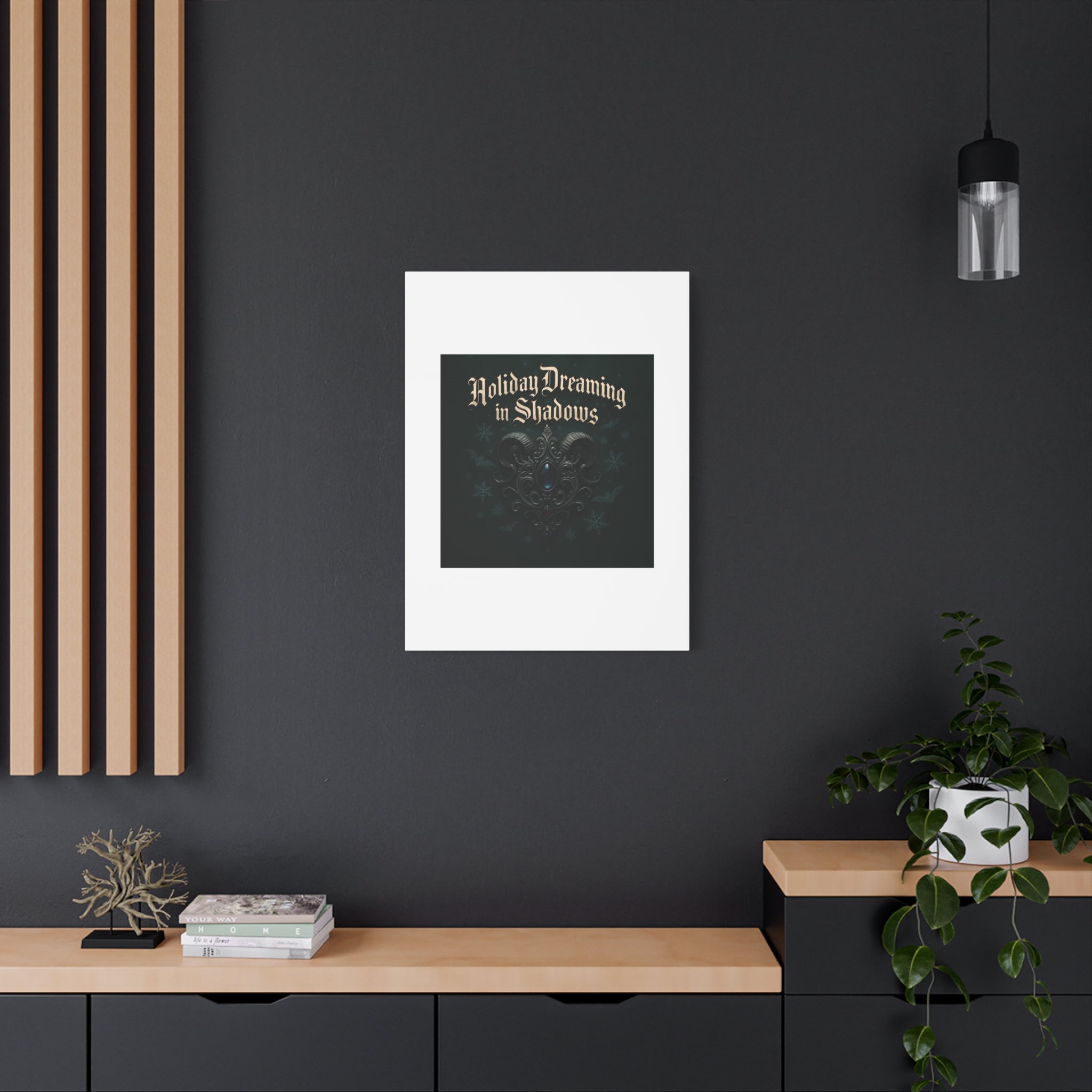 Holiday Dreaming in Shadows Canvas Art