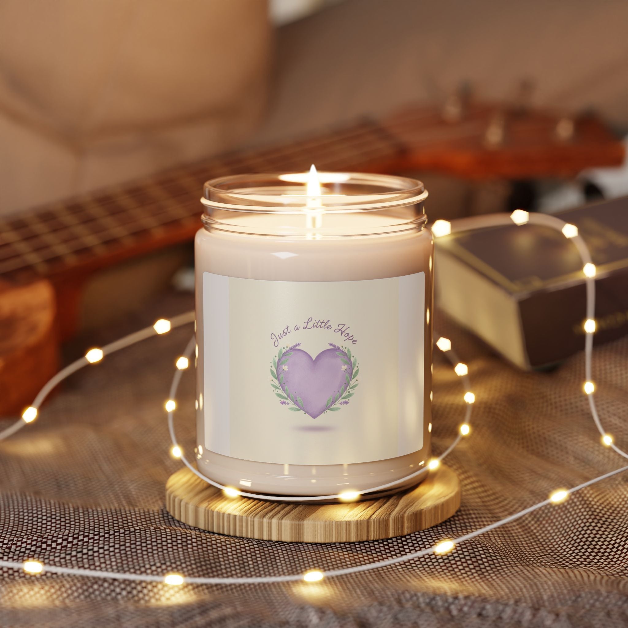 Just a Little Hope Soy Candle, 9oz | Positive Micro-Optimism, Lavender Sage