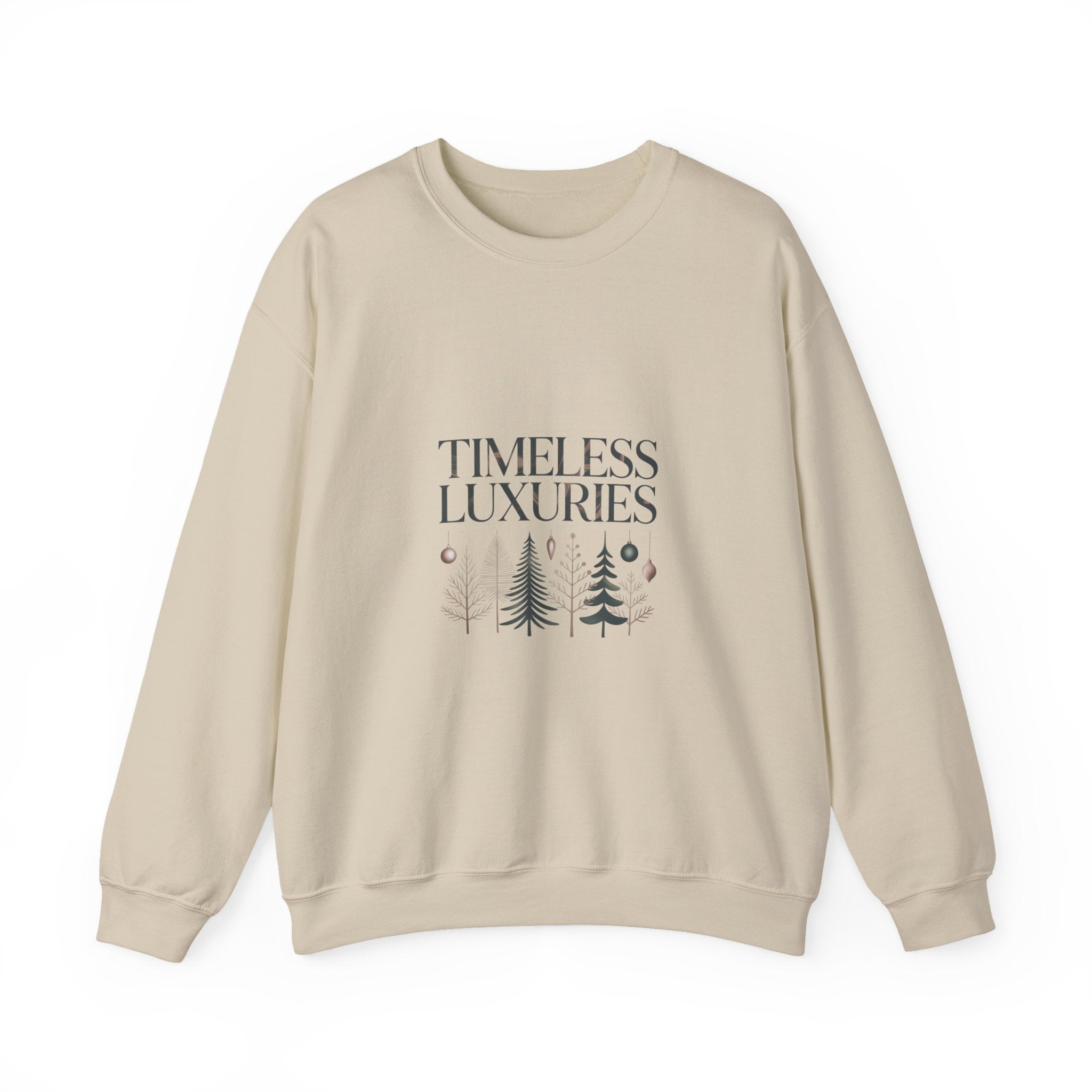 Timeless Luxuries Crewneck Sweatshirt | heritage style Christmas, quiet luxury decor