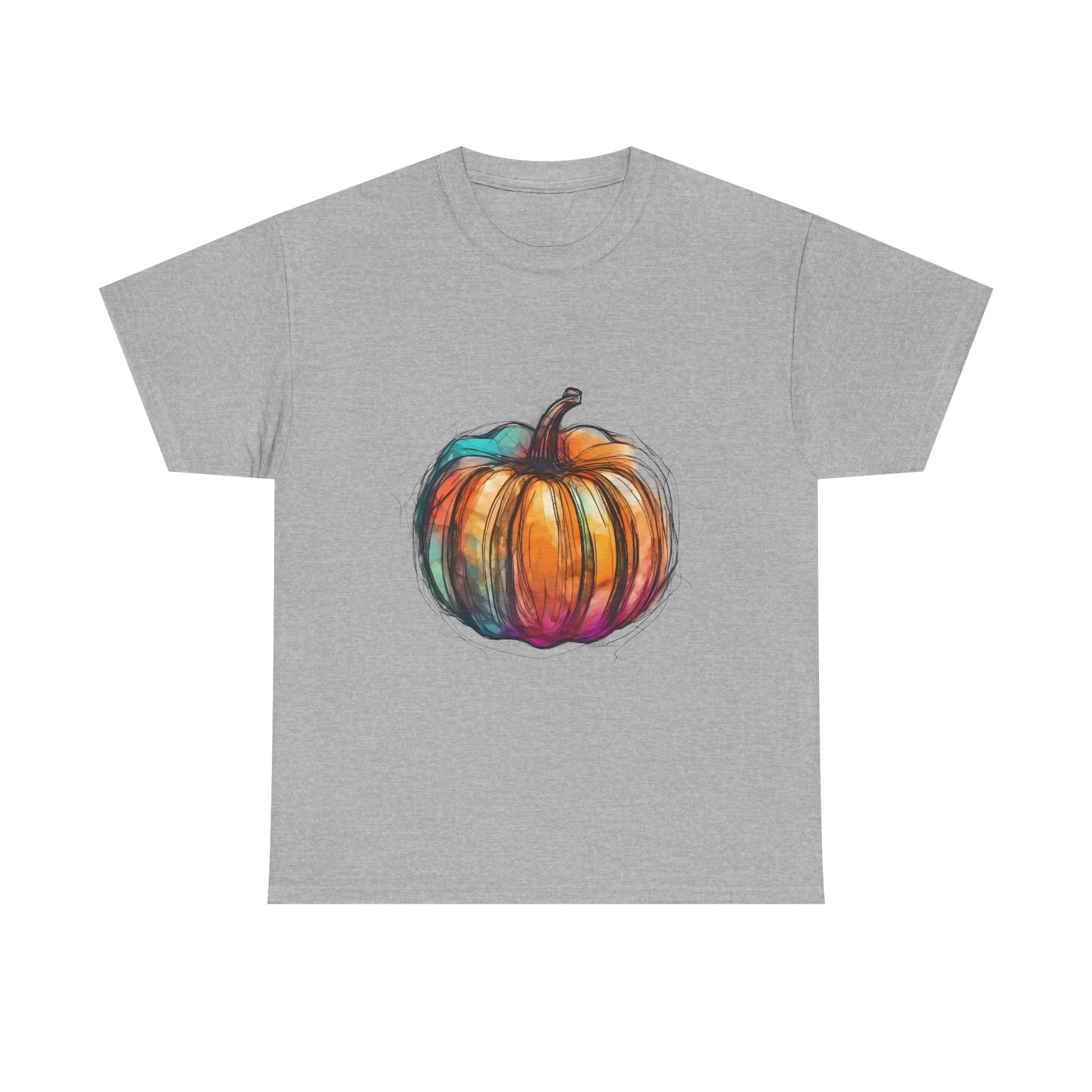 Colorful Pumpkin T-Shirt Unisex, Halloween Tee, Fall Shirt, Pumpkin Patch Gift, Autumn Clothing, Harvest Festival Apparel