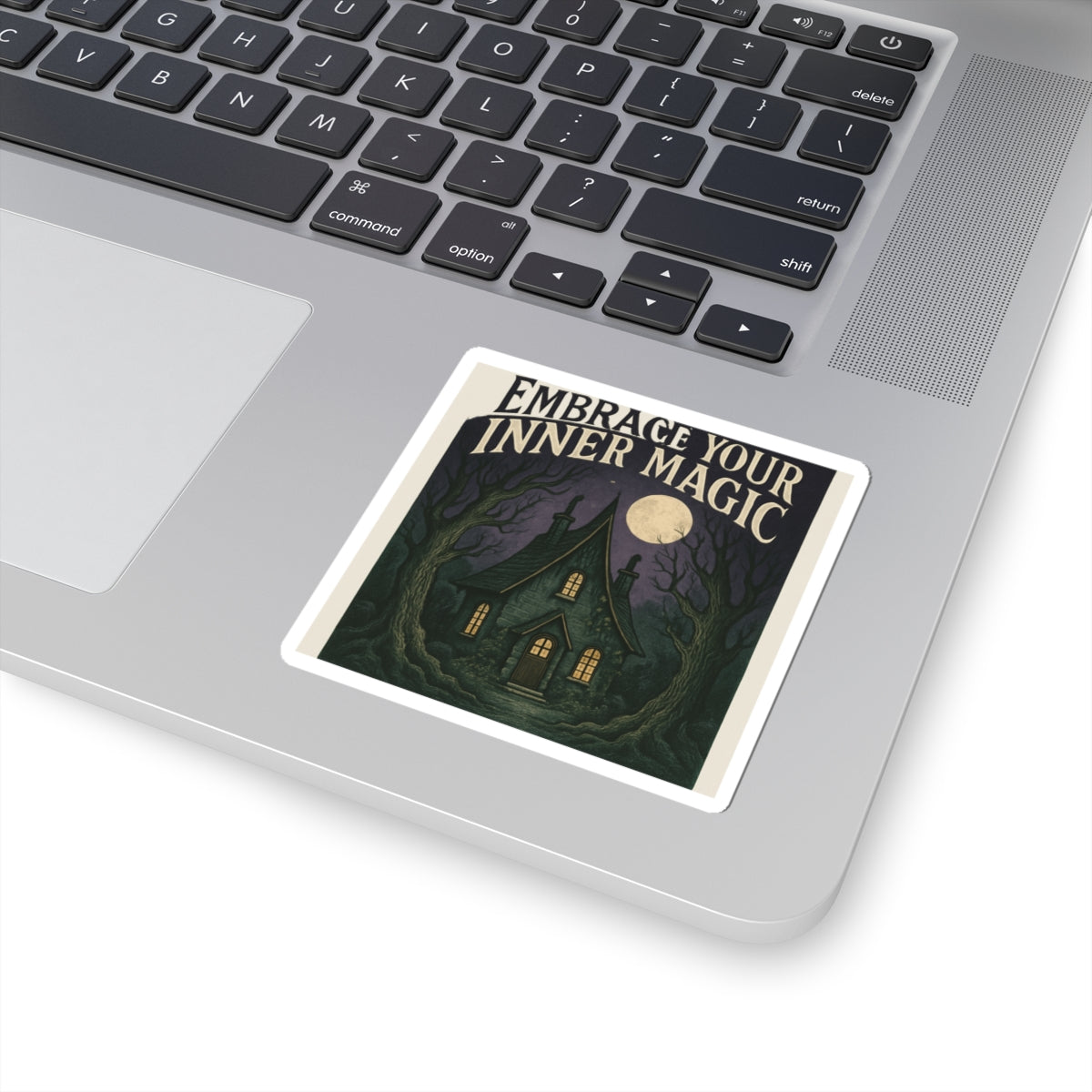 Embrace Your Inner Magic Sticker — Witchy House Kiss-Cut Decal