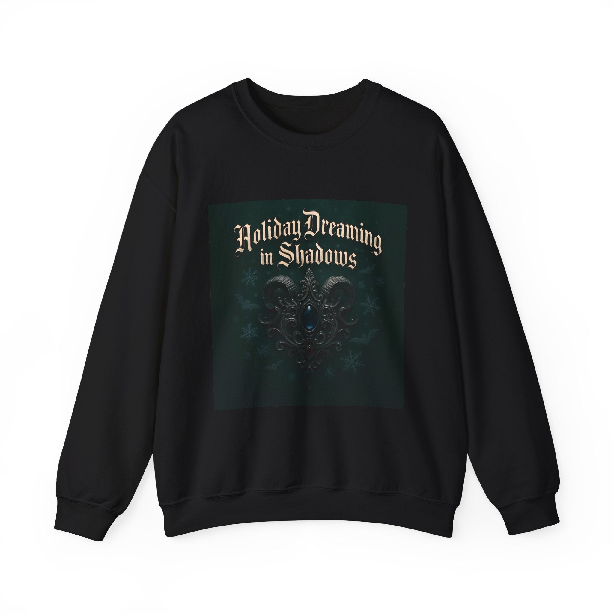 Crewneck Sweatshirt — "Holiday Dreaming in Shadows" Gothic Holiday Pullover