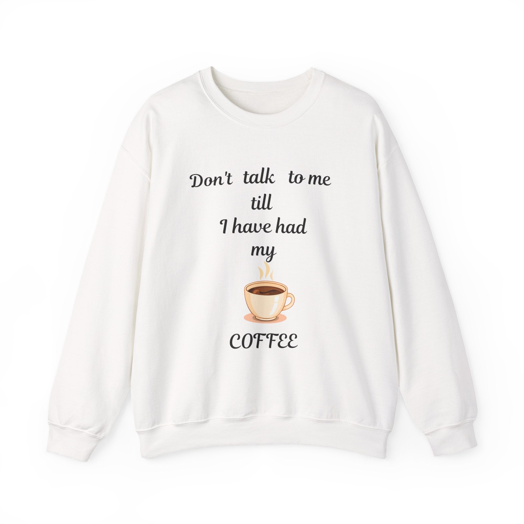 Coffee Lover Crewneck Sweatshirt, Funny Quote Gift for Adults, Introvert Coffee Drinker Top, Unisex Jumper, Caffeine Addict Pullover, Coffee