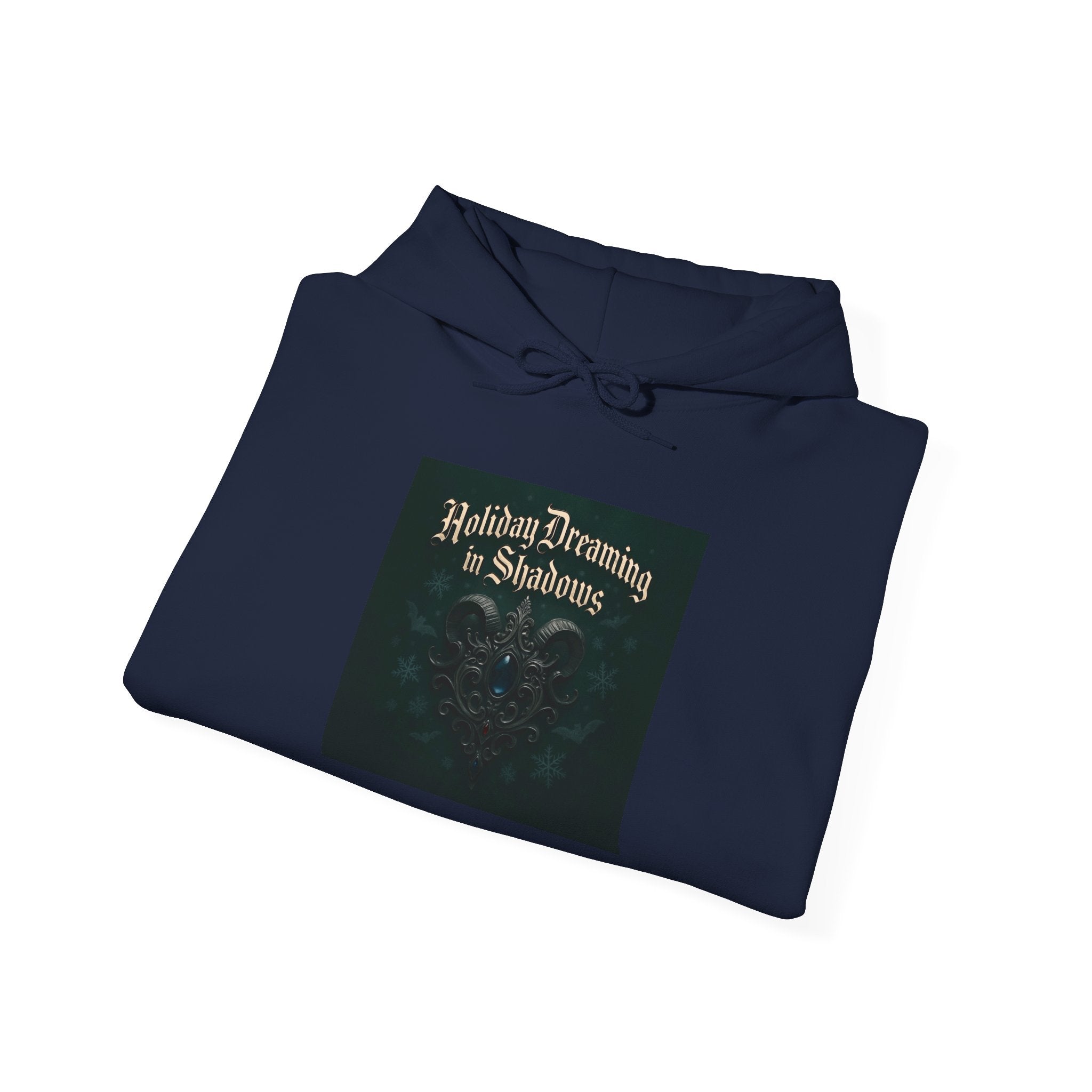 Hoodie — 'Holiday Dreaming in Shadows' Gothic Holiday Pullover