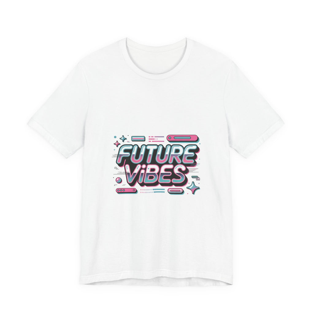 Future Vibes Tee | Y2K Cyber Holo Aesthetic, Retro Tech Chrome Text