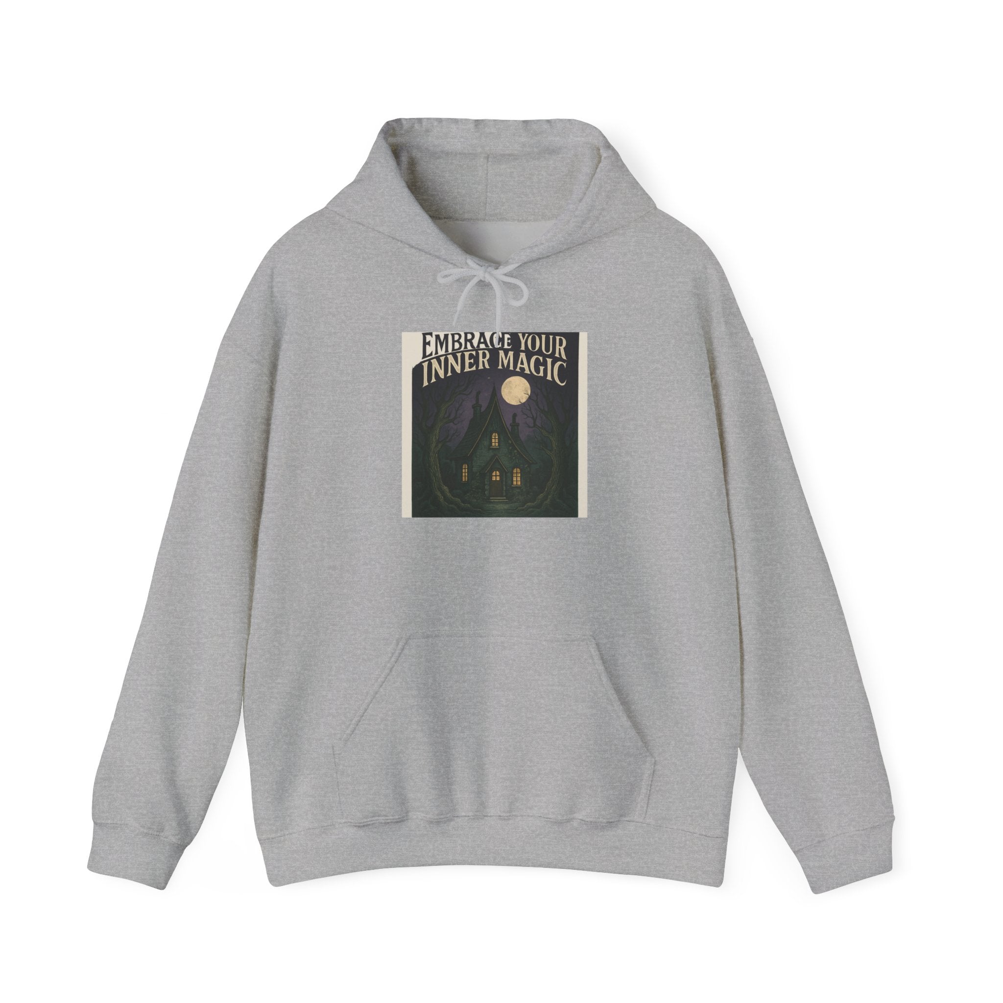 Embrace Your Inner Magic Hoodie — Mystical Moon & Candle Spiritual Sweatshirt