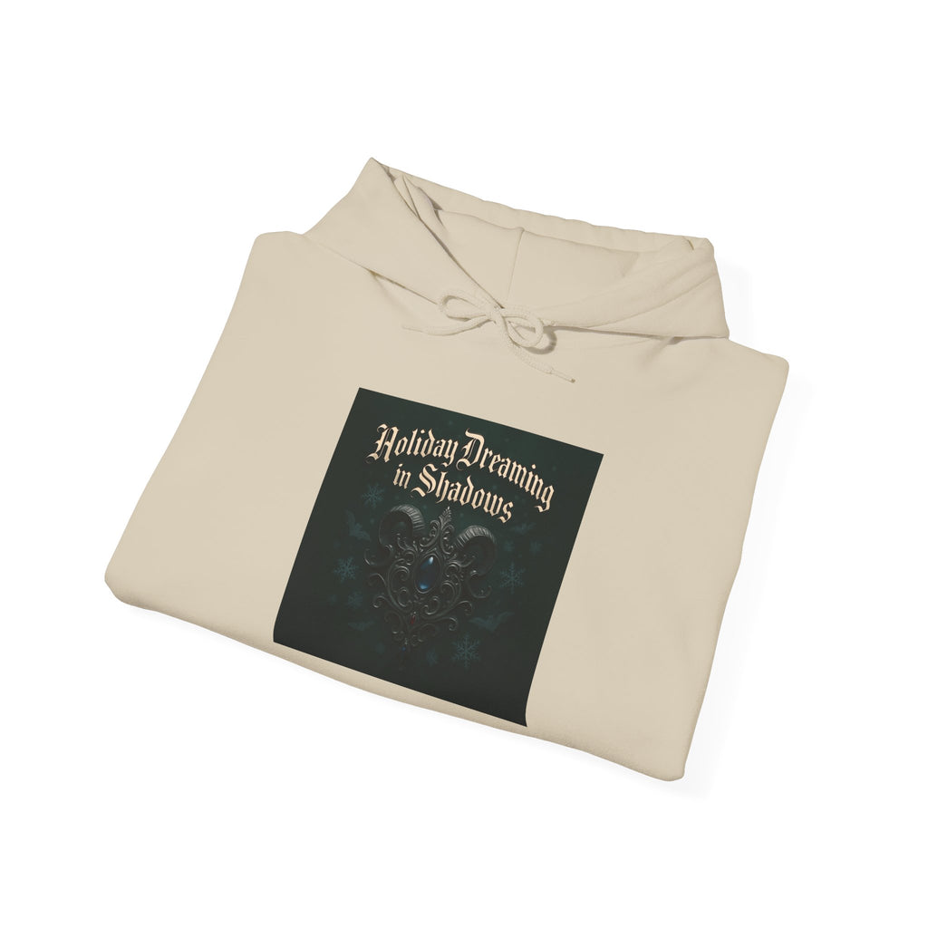 Hoodie — 'Holiday Dreaming in Shadows' Gothic Holiday Pullover