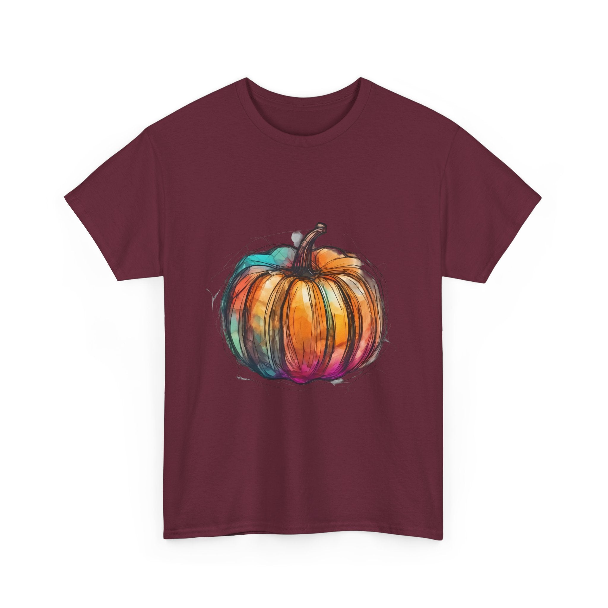 Colorful Pumpkin T-Shirt Unisex, Halloween Tee, Fall Shirt, Pumpkin Patch Gift, Autumn Clothing, Harvest Festival Apparel