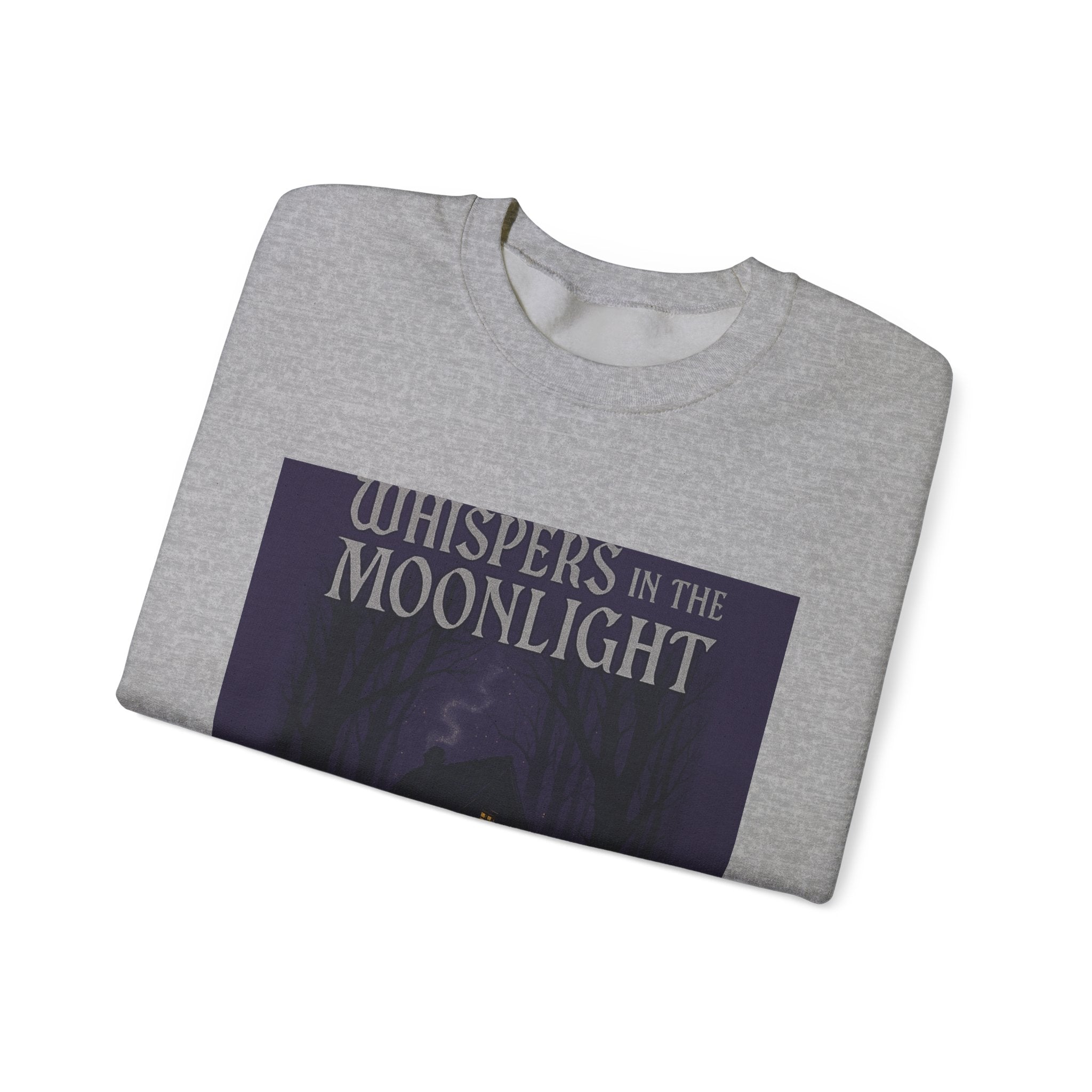 Whispers in the Moonlight Sweatshirt — Cozy Haunted Cottage Crewneck