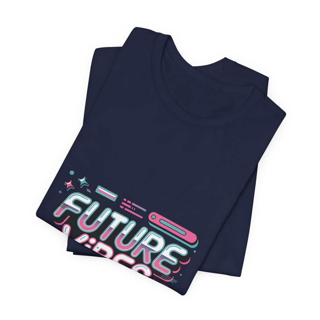 Future Vibes Tee | Y2K Cyber Holo Aesthetic, Retro Tech Chrome Text