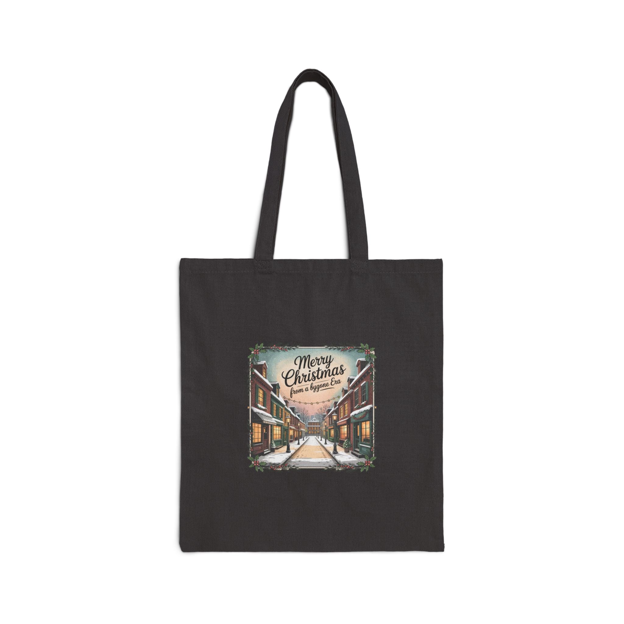 Vintage Christmas Postcard Tote | Retro Holiday Card Design