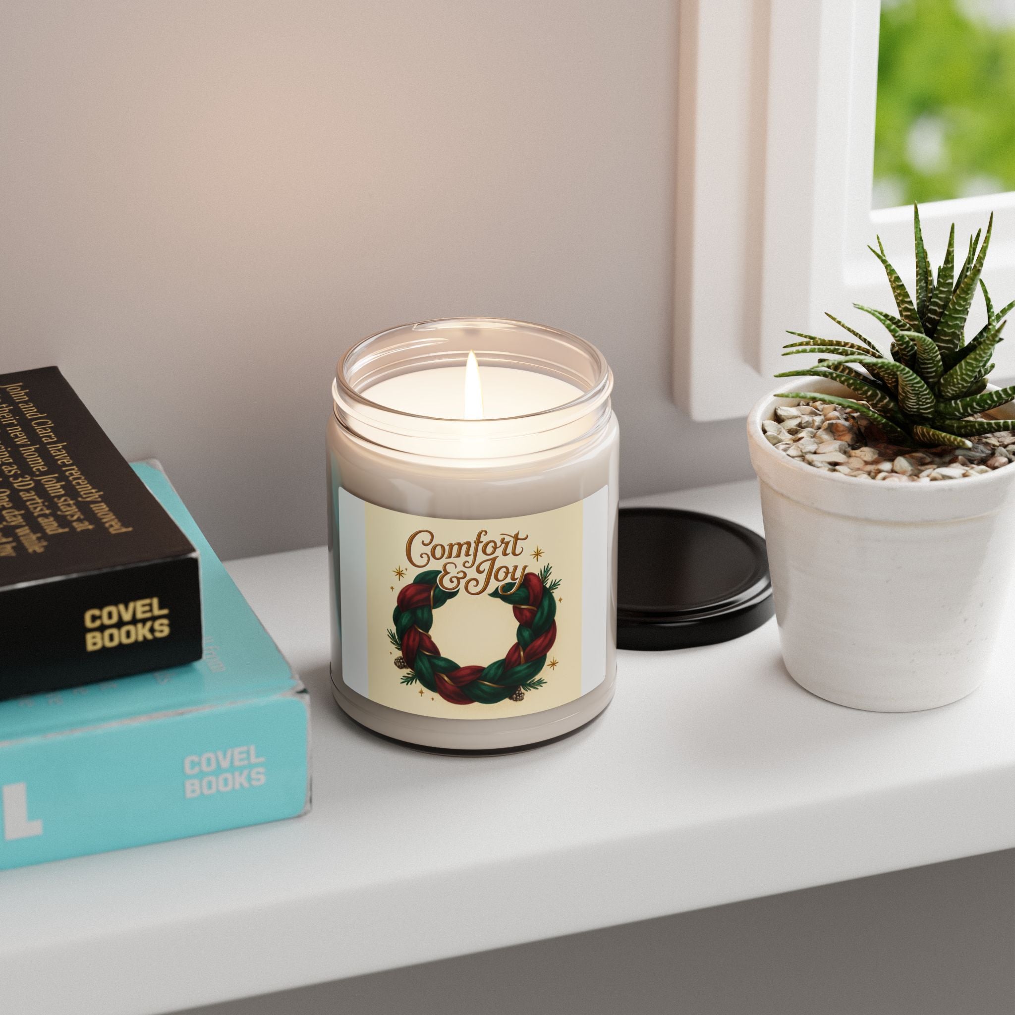 Comfort & Joy Holiday Soy Candle — 9oz Scented Jar