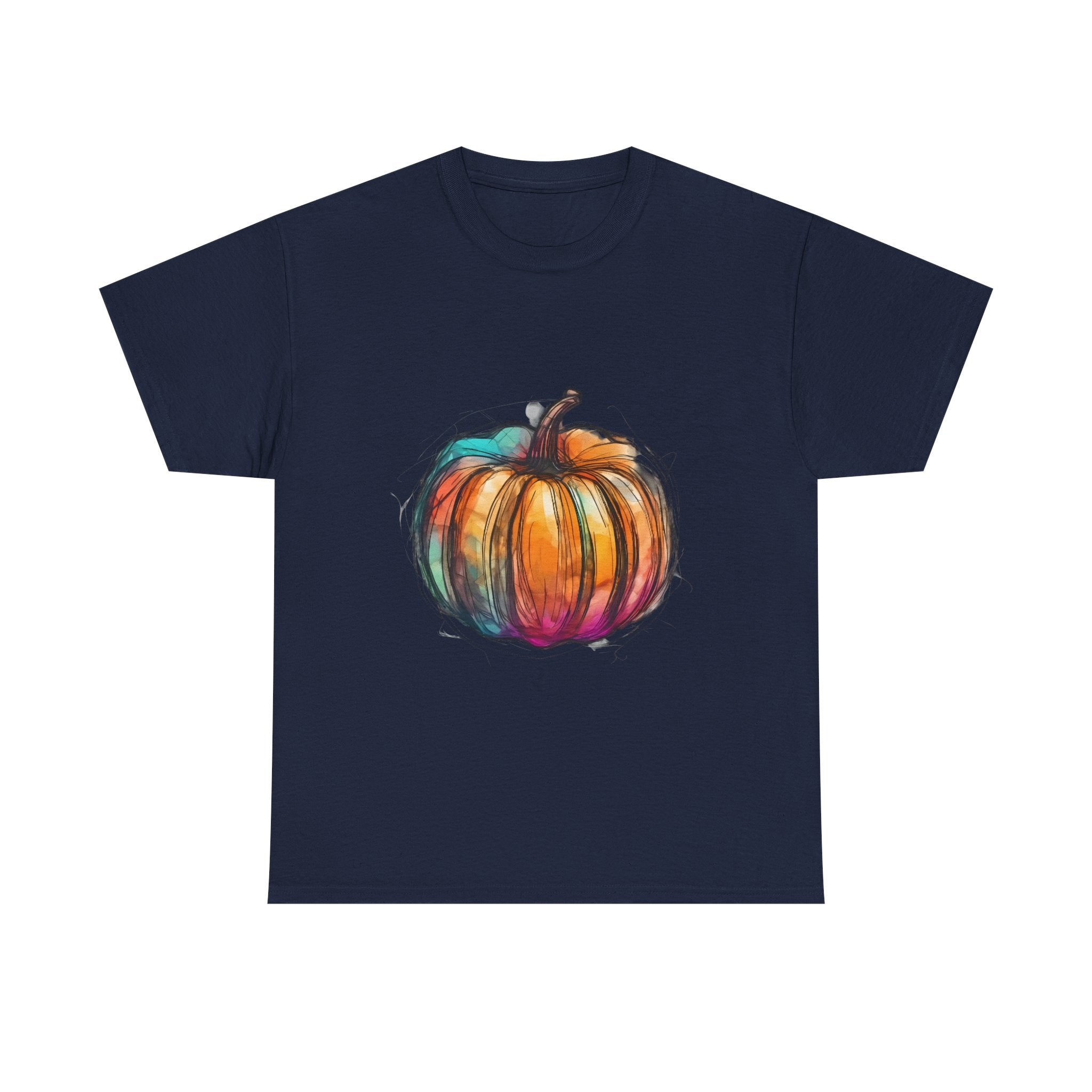 Colorful Pumpkin T-Shirt Unisex, Halloween Tee, Fall Shirt, Pumpkin Patch Gift, Autumn Clothing, Harvest Festival Apparel