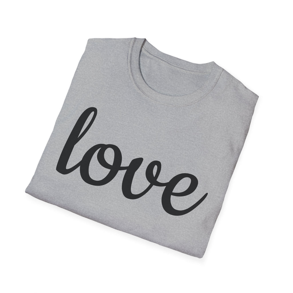 Love Unisex Softstyle T-Shirt, Cute Graphic Tee, Casual Wear, Gift for Friends, Valentine's Day, Everyday Style