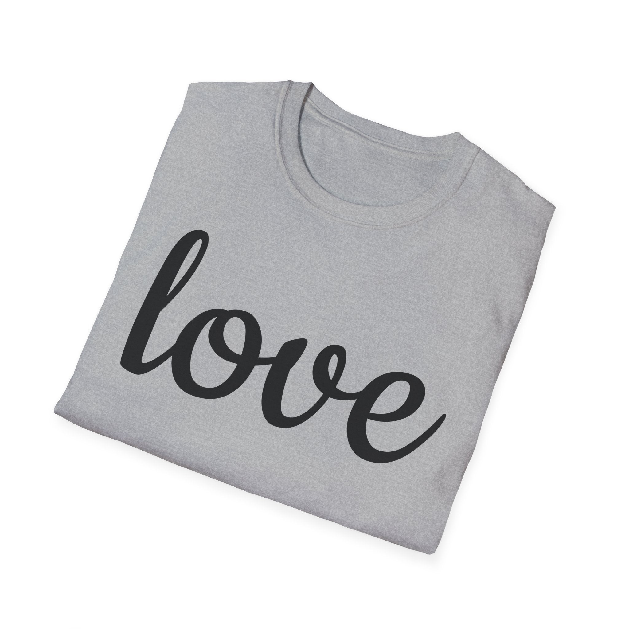 Love Unisex Softstyle T-Shirt, Cute Graphic Tee, Casual Wear, Gift for Friends, Valentine's Day, Everyday Style
