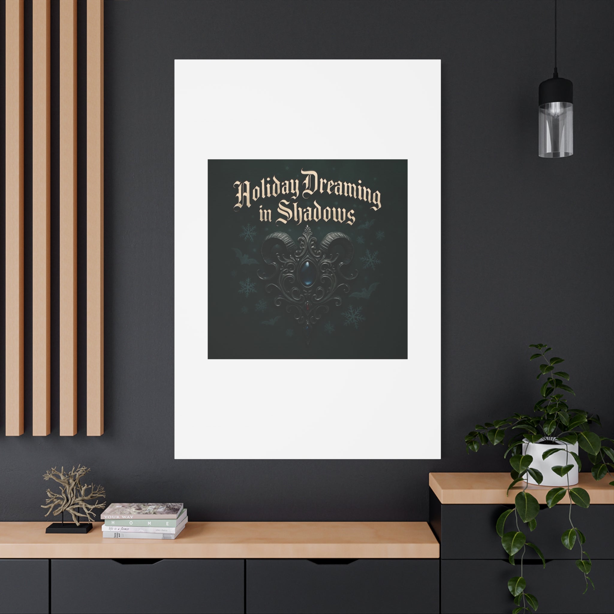 Holiday Dreaming in Shadows Canvas Art