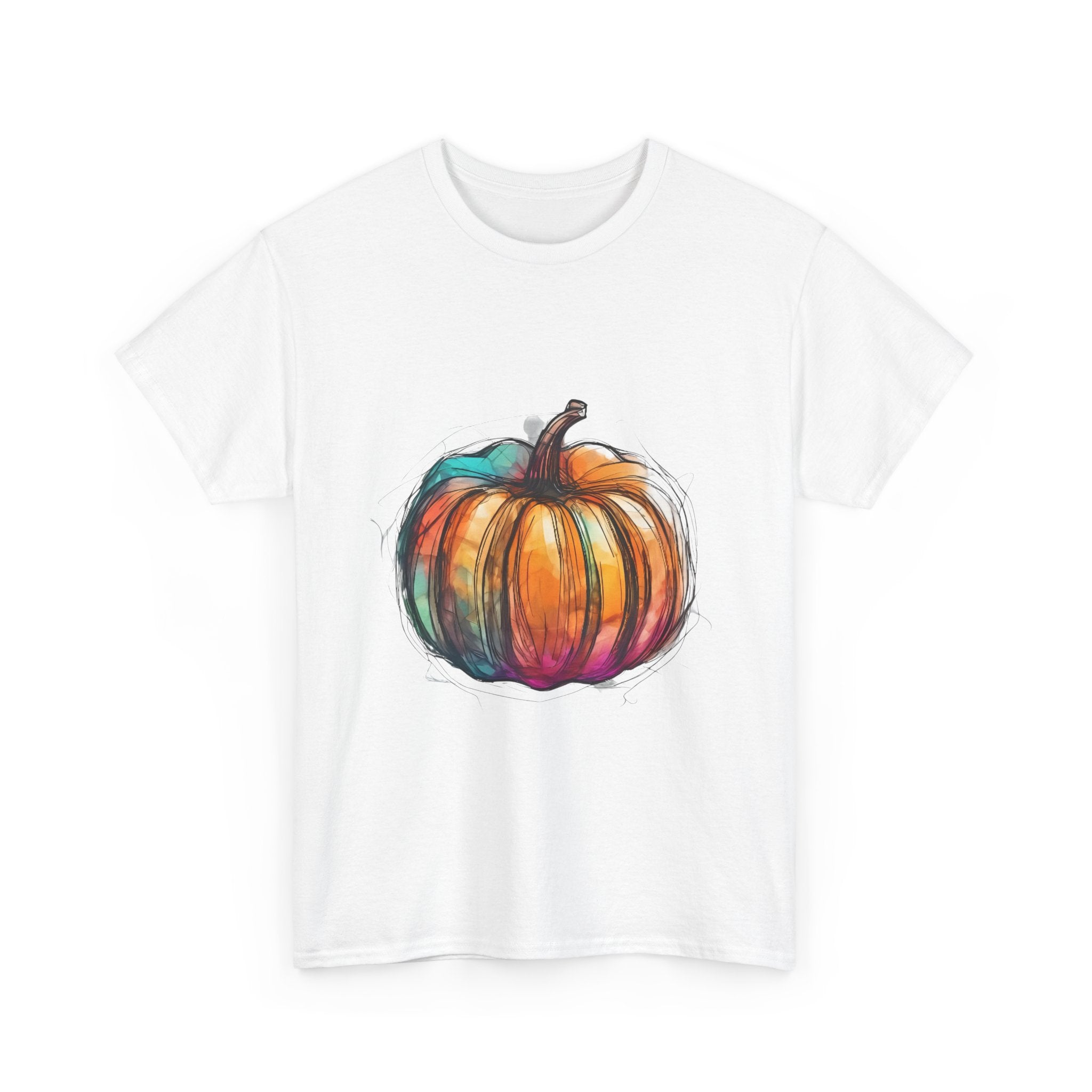 Colorful Pumpkin T-Shirt Unisex, Halloween Tee, Fall Shirt, Pumpkin Patch Gift, Autumn Clothing, Harvest Festival Apparel