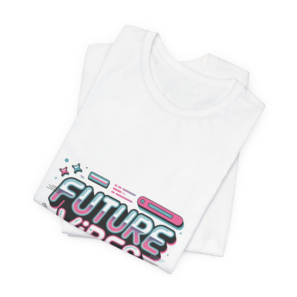 Future Vibes Tee | Y2K Cyber Holo Aesthetic, Retro Tech Chrome Text