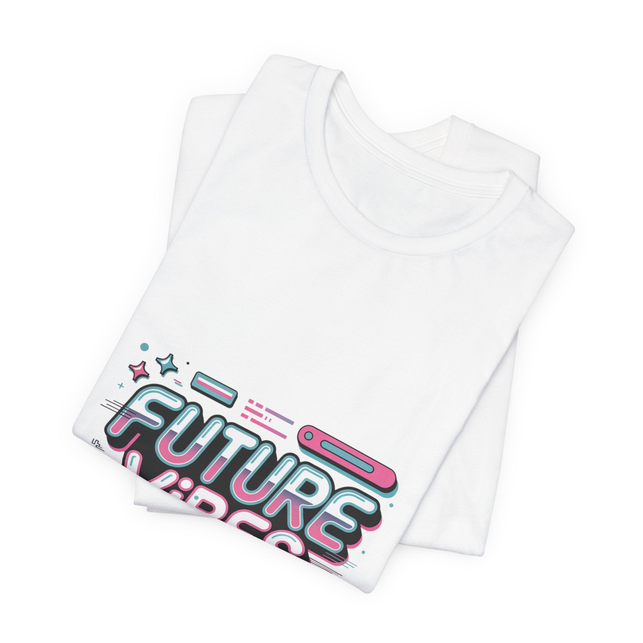 Future Vibes Tee | Y2K Cyber Holo Aesthetic, Retro Tech Chrome Text