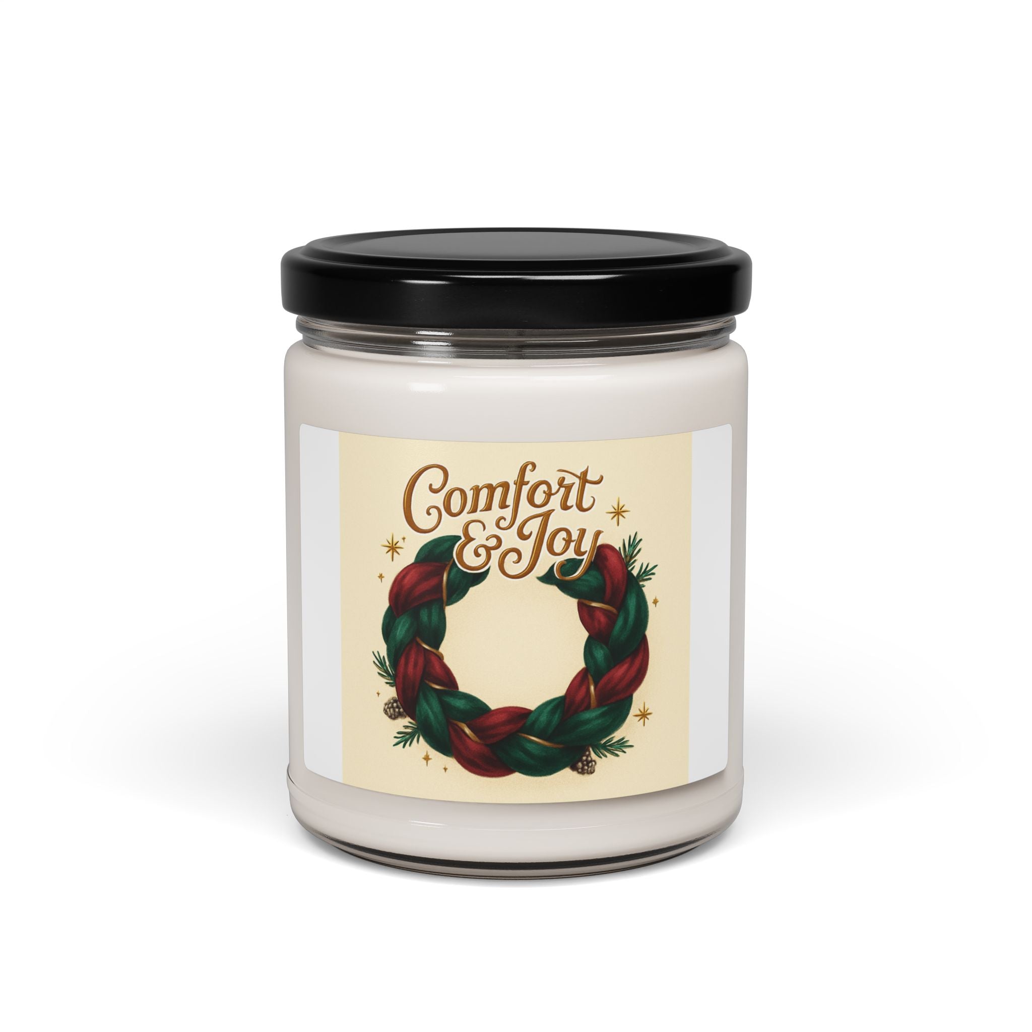 Comfort & Joy Holiday Soy Candle — 9oz Scented Jar