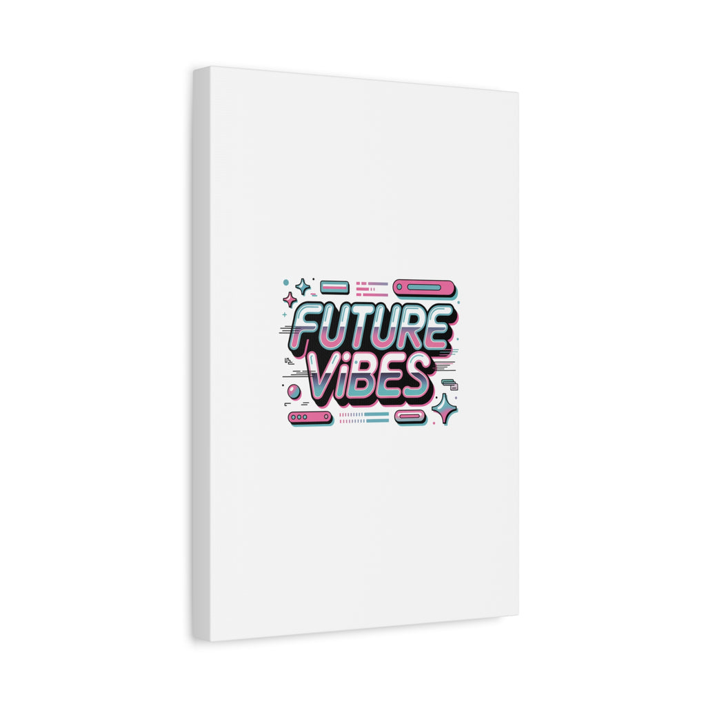 Future Vibes Canvas | Y2K Cyber Holo, Retro Tech Print