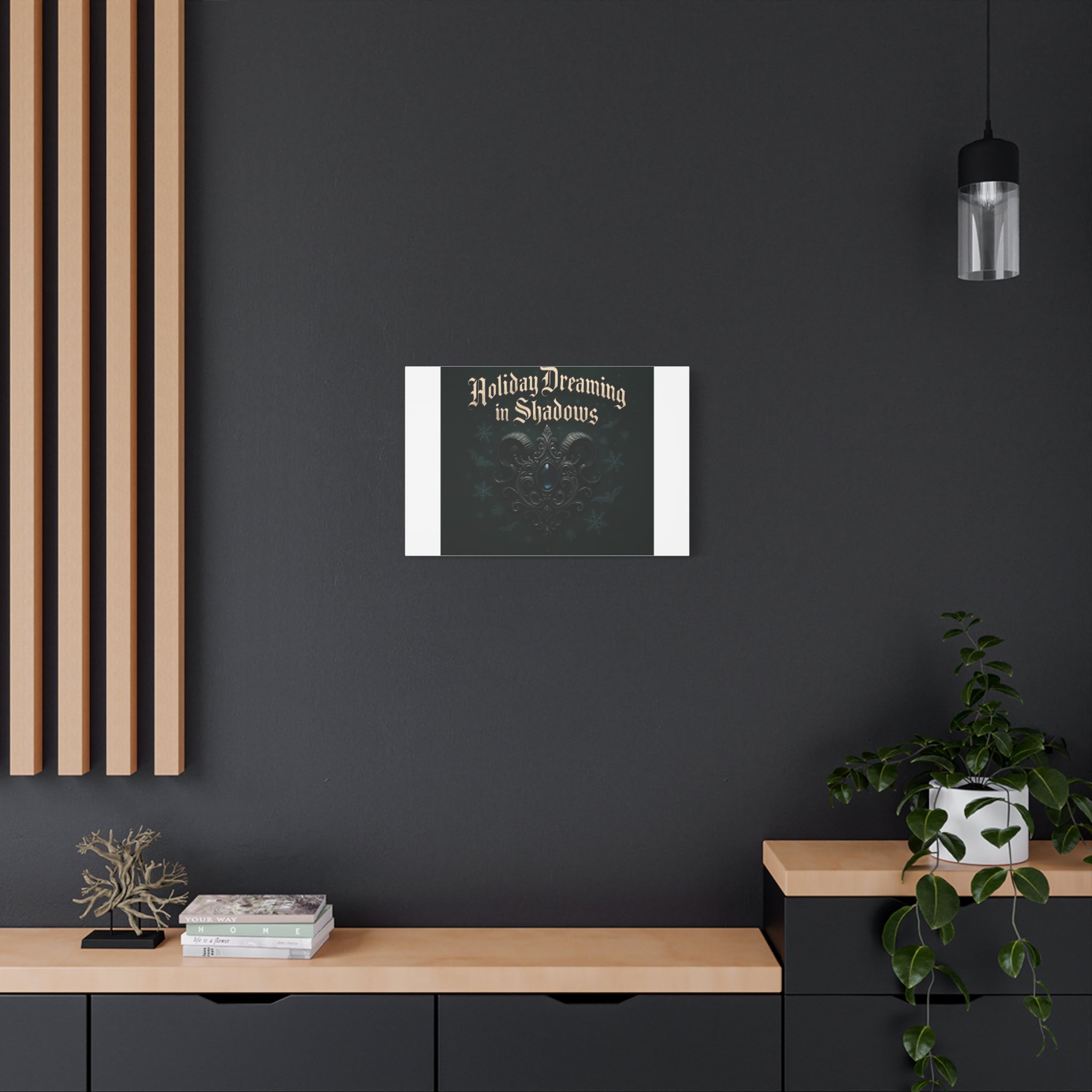 Holiday Dreaming in Shadows Canvas Art