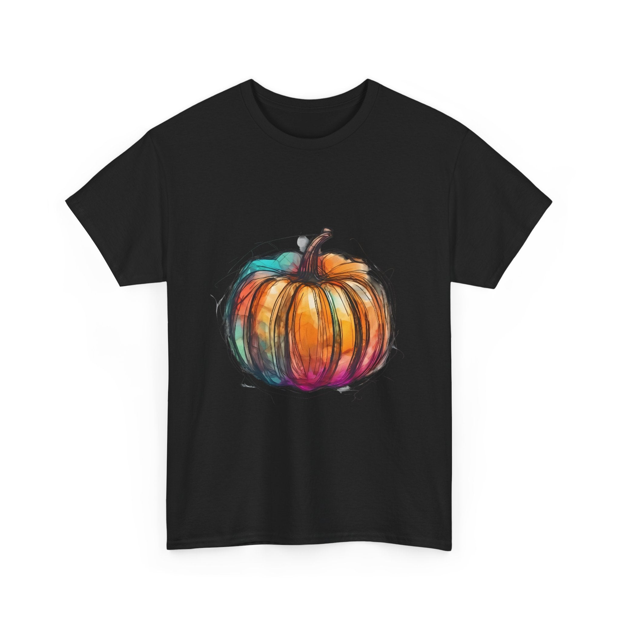 Colorful Pumpkin T-Shirt Unisex, Halloween Tee, Fall Shirt, Pumpkin Patch Gift, Autumn Clothing, Harvest Festival Apparel