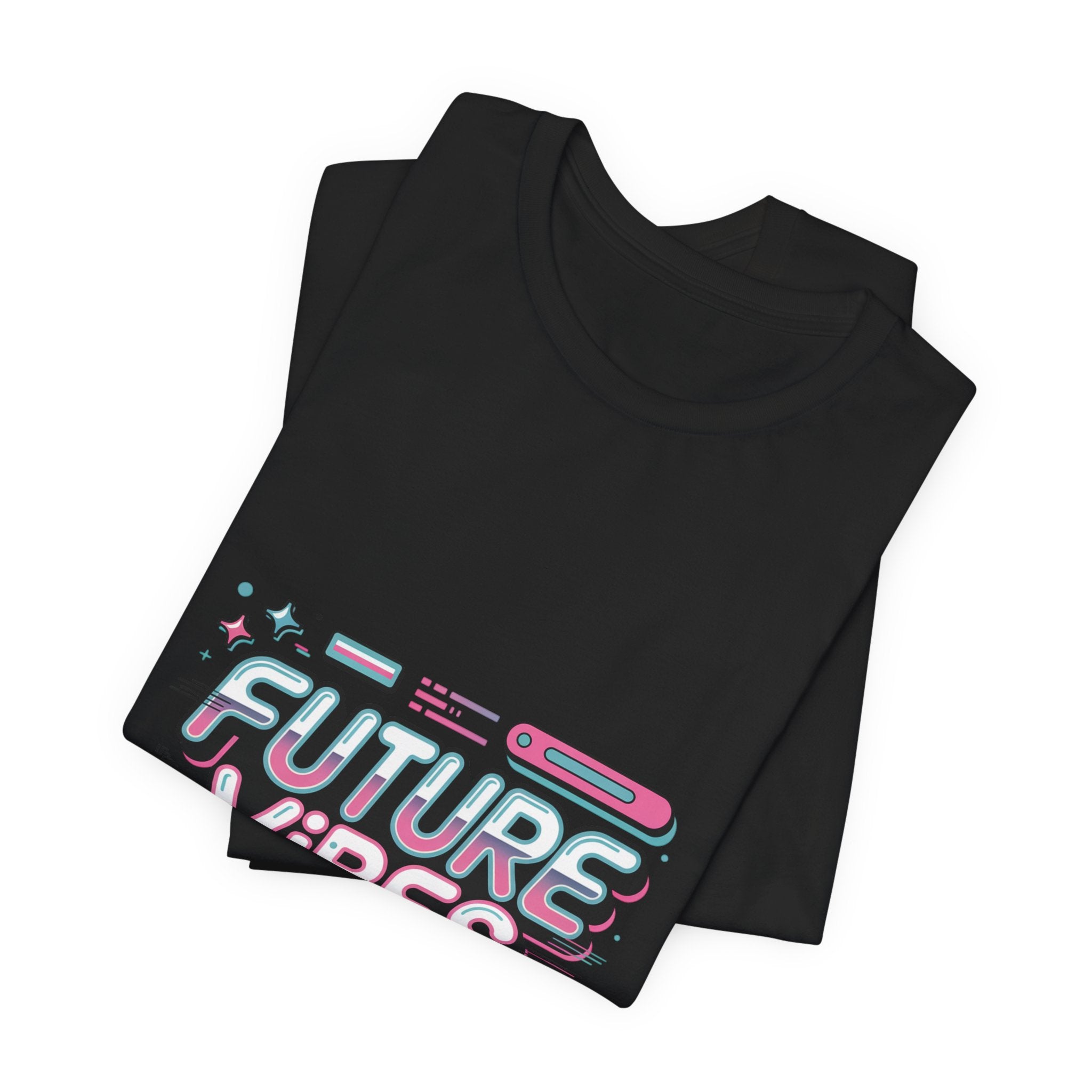 Future Vibes Tee | Y2K Cyber Holo Aesthetic, Retro Tech Chrome Text
