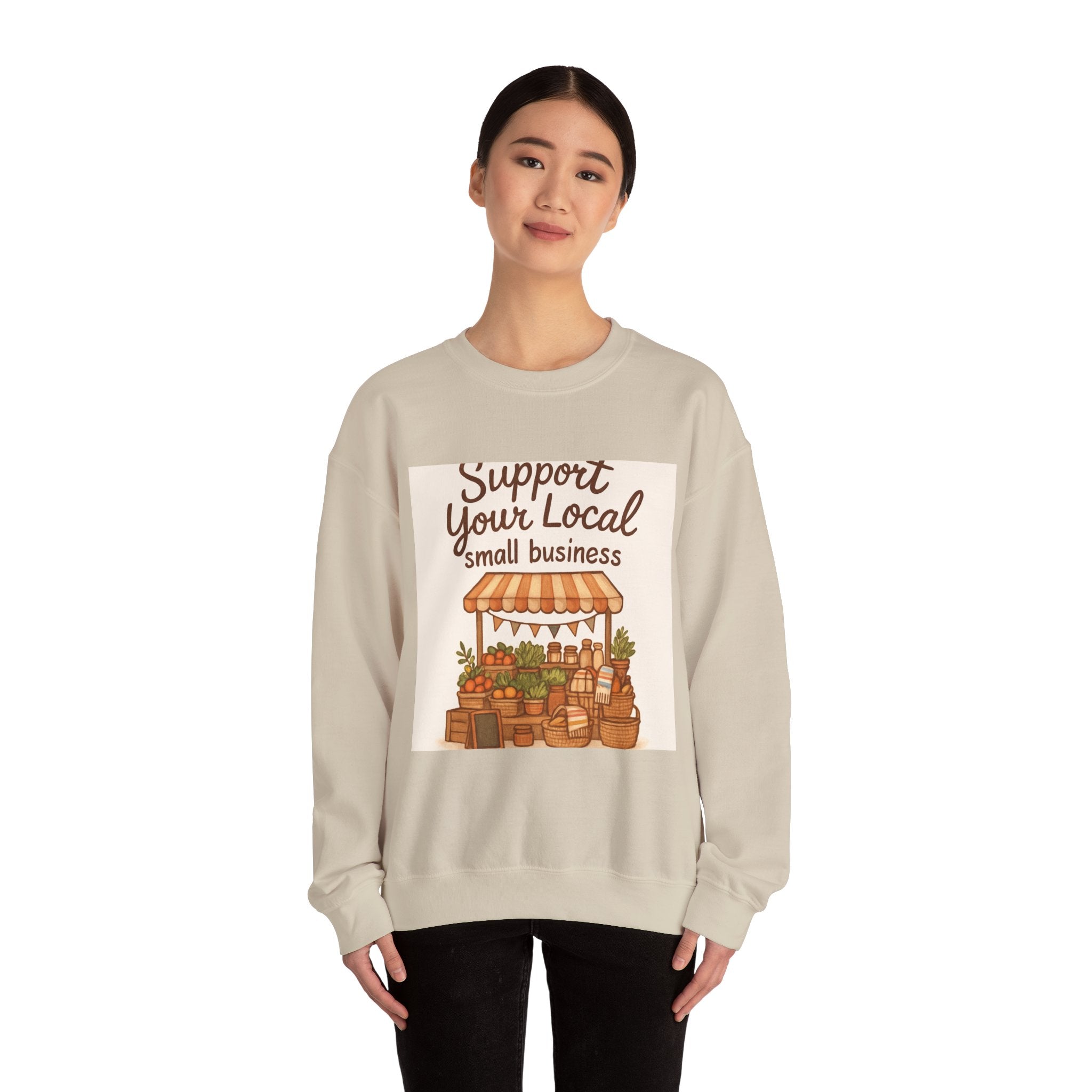Support Your Local Small Business Crewneck Sweatshirt