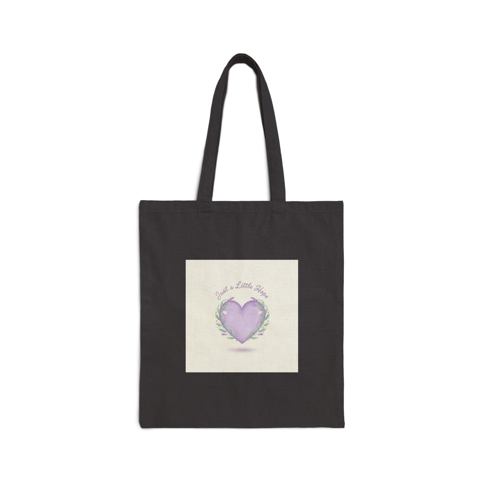 little heart, cotton tote | soft pastel affirmation, mental health positivity