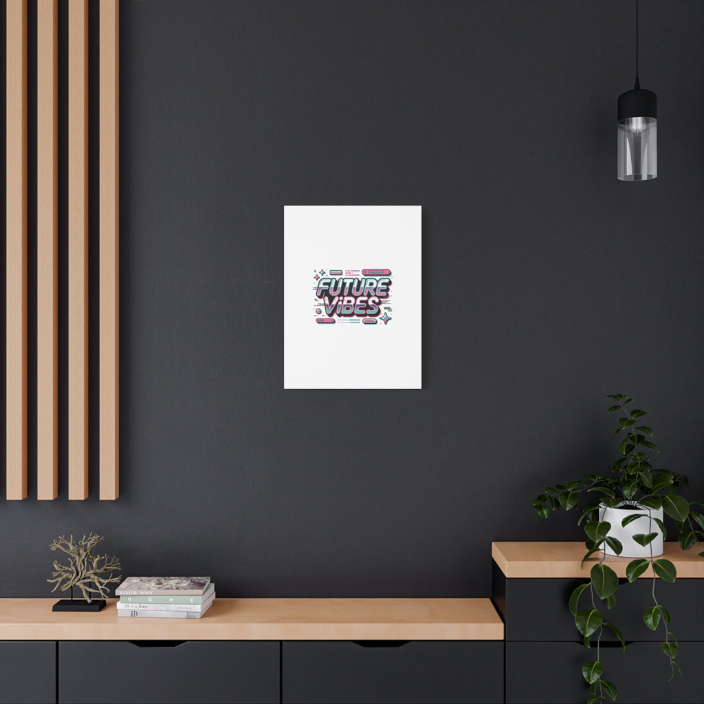 Future Vibes Canvas | Y2K Cyber Holo, Retro Tech Print