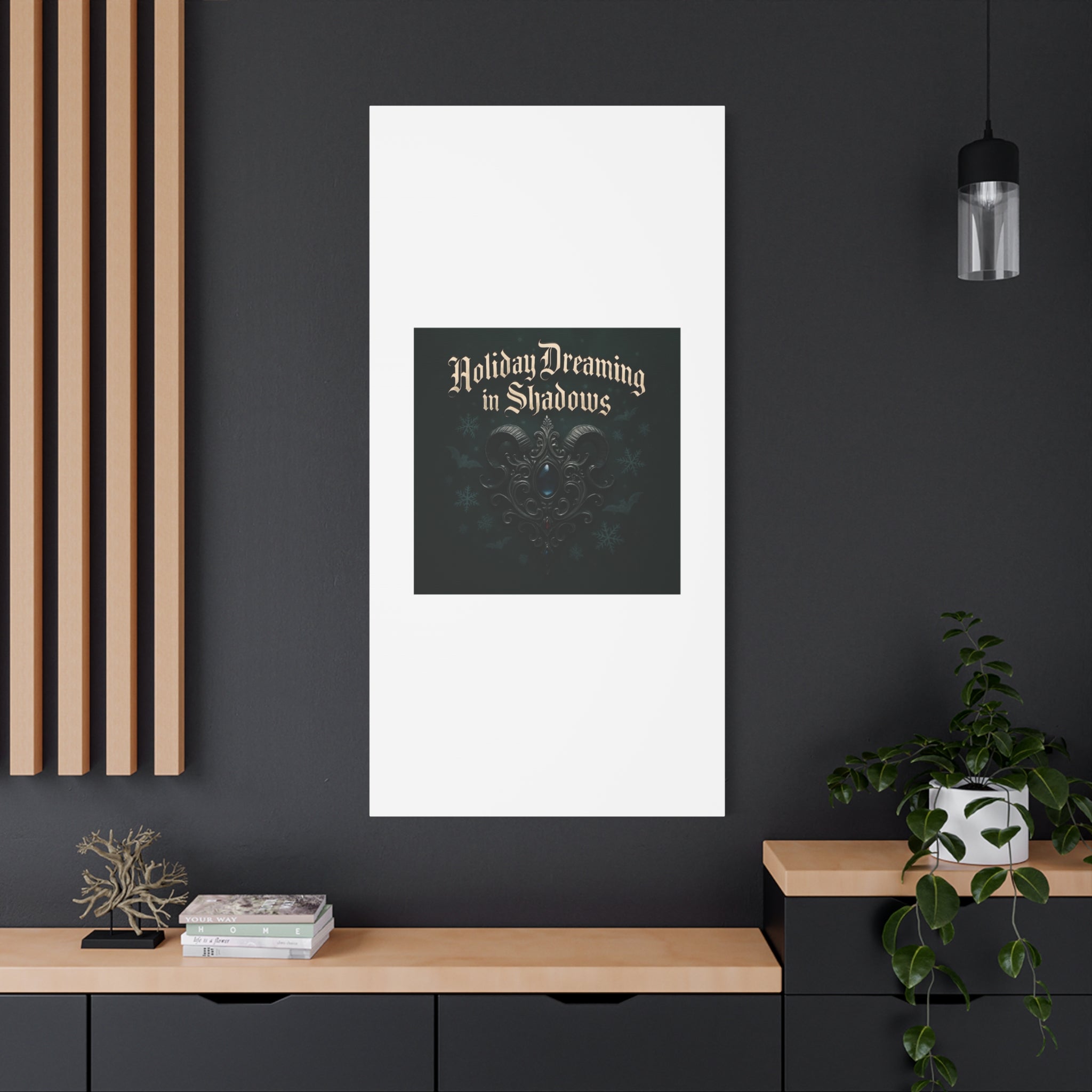 Holiday Dreaming in Shadows Canvas Art