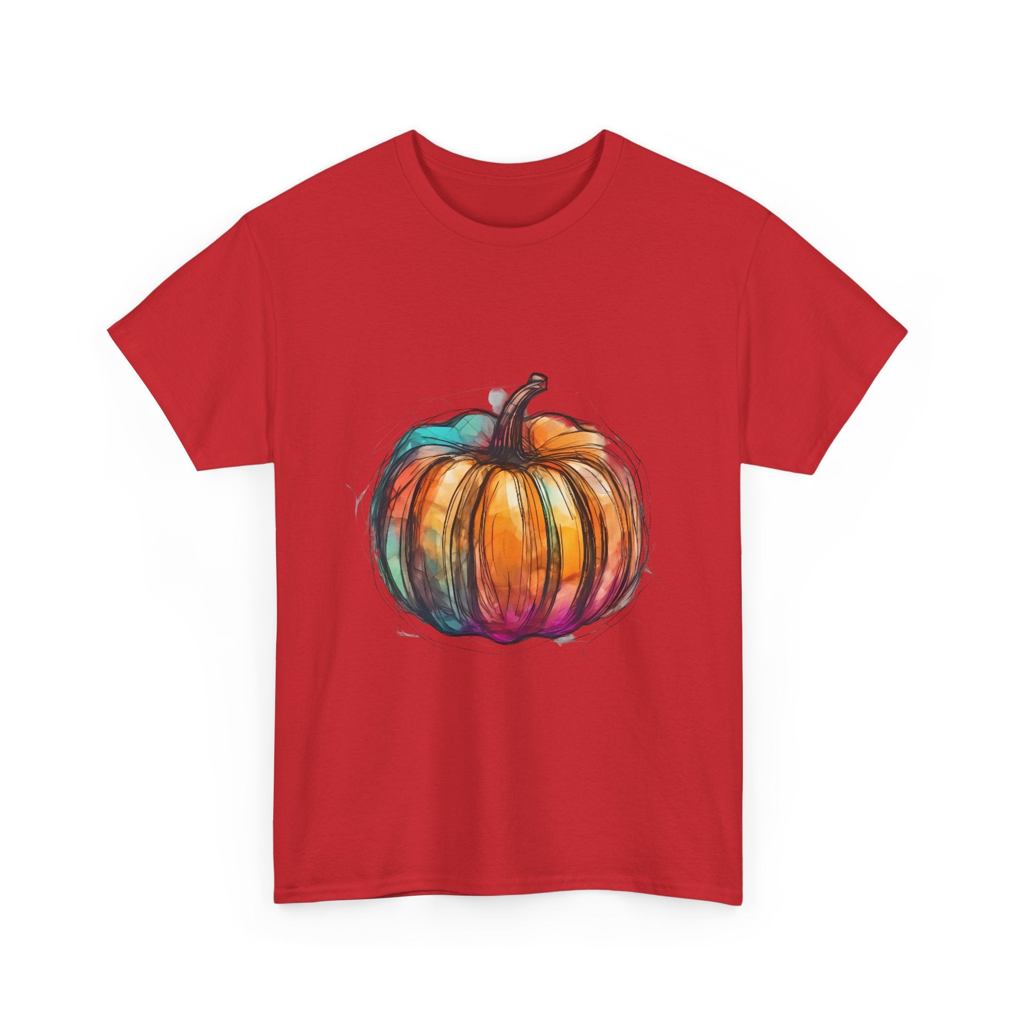 Colorful Pumpkin T-Shirt Unisex, Halloween Tee, Fall Shirt, Pumpkin Patch Gift, Autumn Clothing, Harvest Festival Apparel