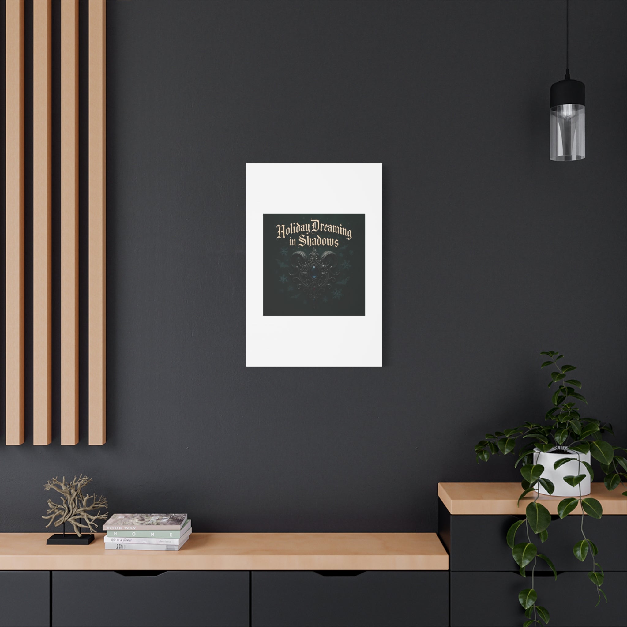 Holiday Dreaming in Shadows Canvas Art
