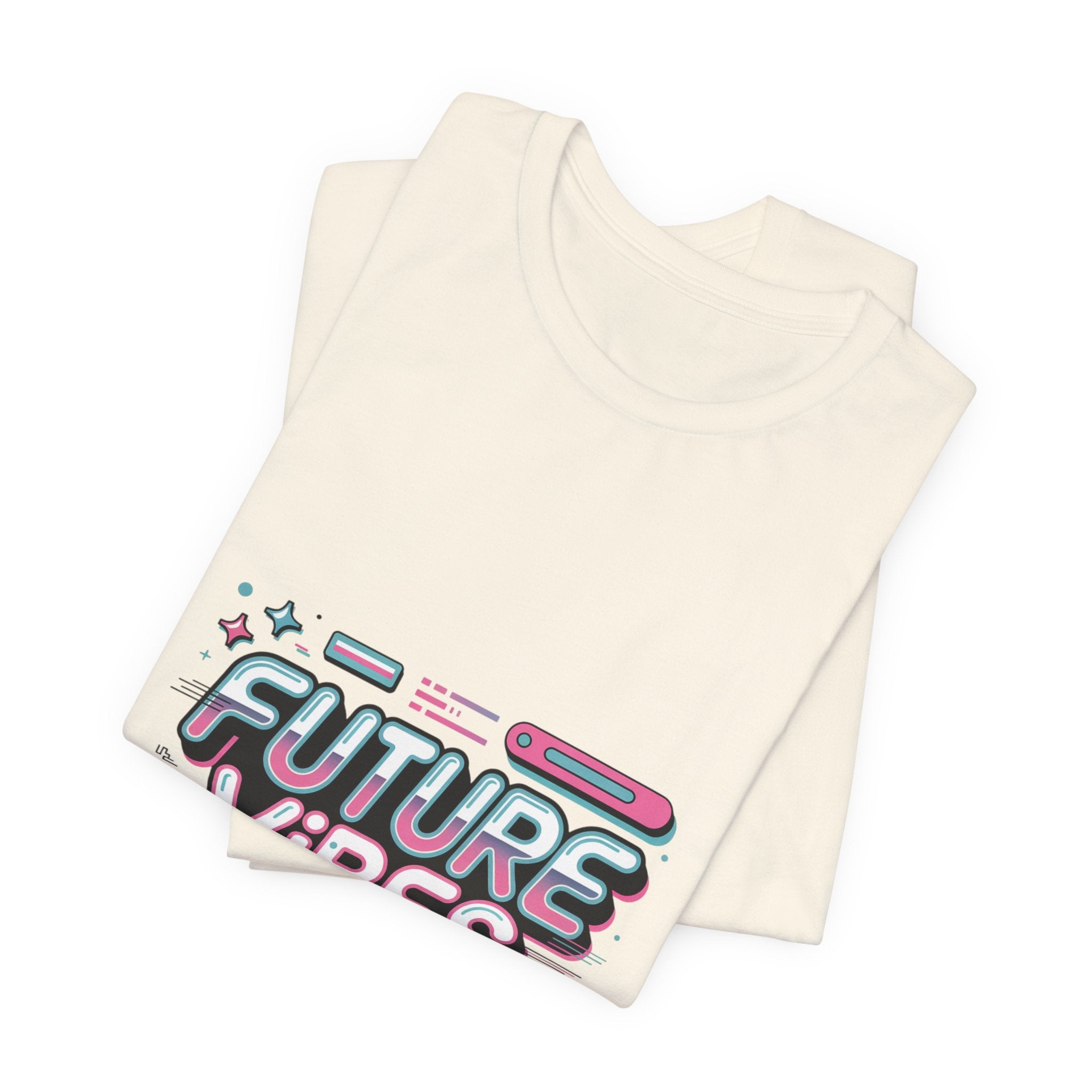 Future Vibes Tee | Y2K Cyber Holo Aesthetic, Retro Tech Chrome Text
