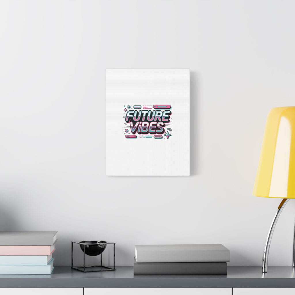 Future Vibes Canvas | Y2K Cyber Holo, Retro Tech Print
