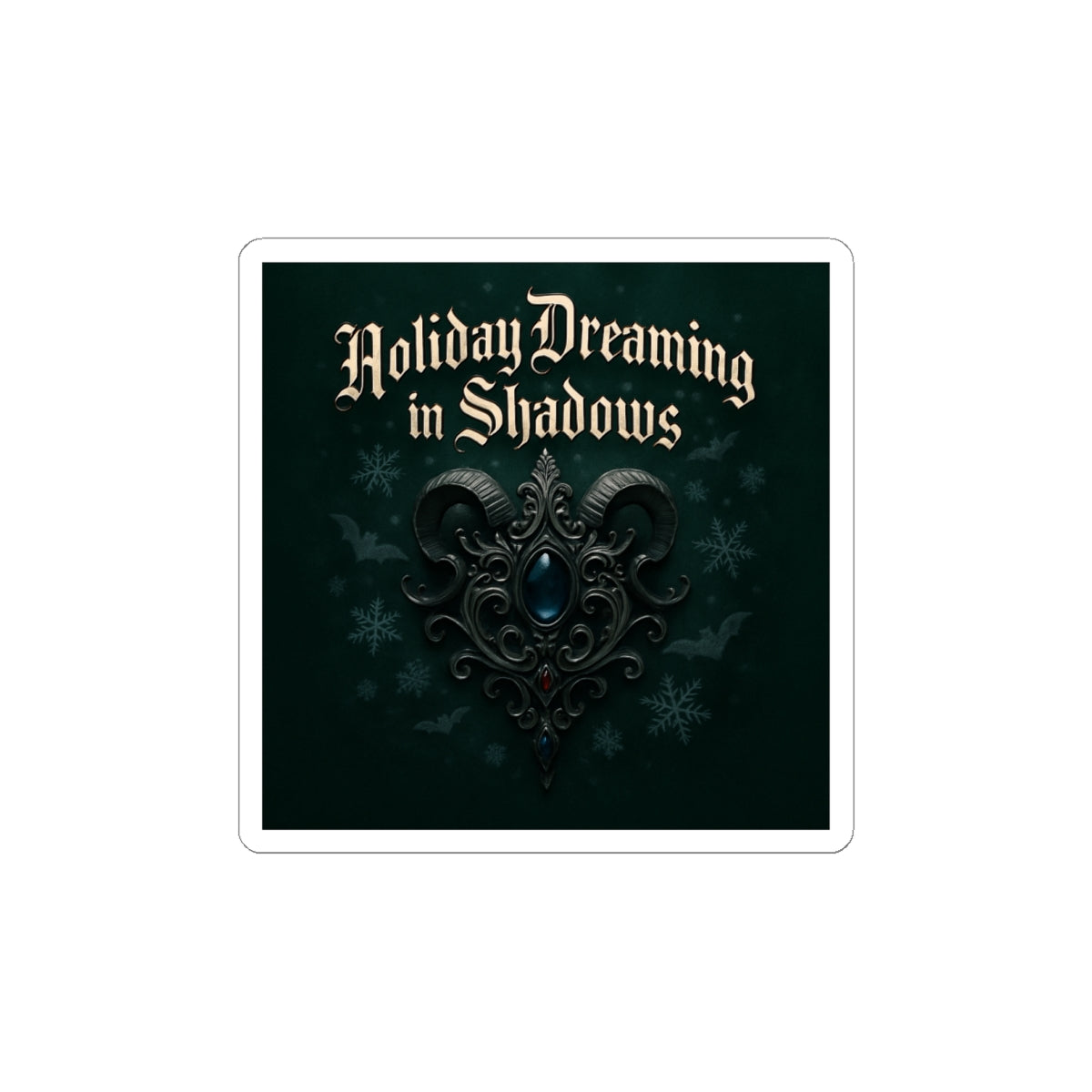 Holiday Dreaming in Shadows Sticker