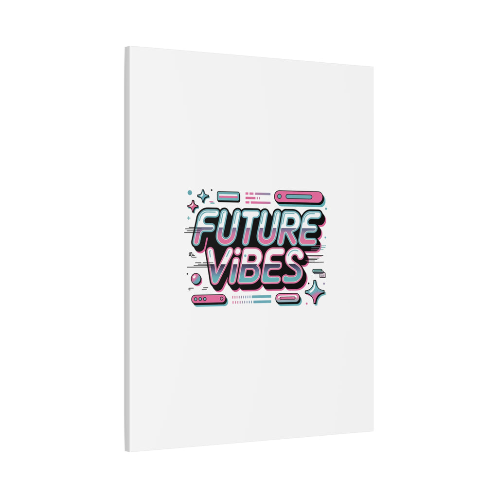 Future Vibes Canvas | Y2K Cyber Holo, Retro Tech Print