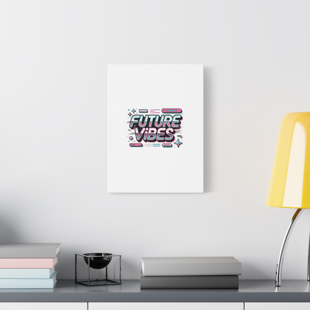 Future Vibes Canvas | Y2K Cyber Holo, Retro Tech Print
