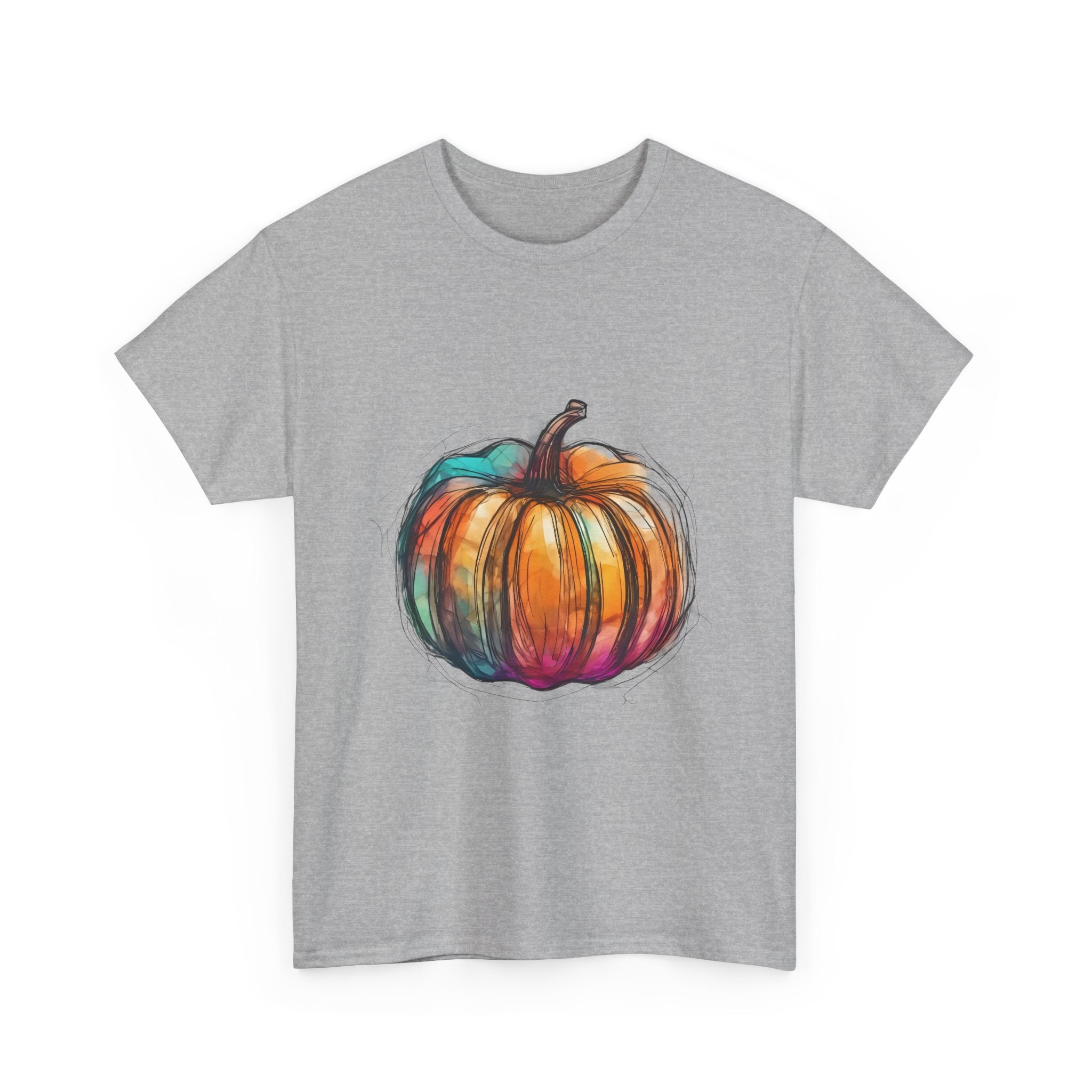 Colorful Pumpkin T-Shirt Unisex, Halloween Tee, Fall Shirt, Pumpkin Patch Gift, Autumn Clothing, Harvest Festival Apparel
