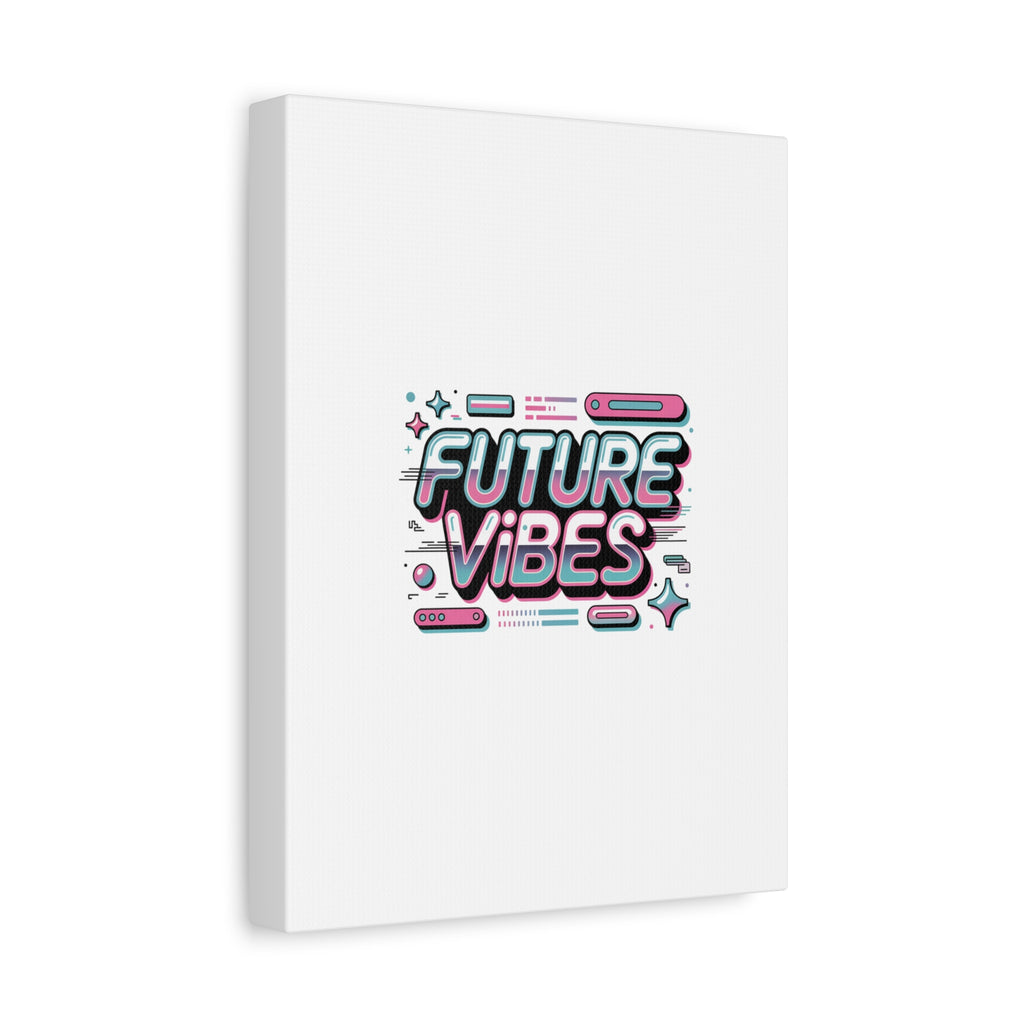 Future Vibes Canvas | Y2K Cyber Holo, Retro Tech Print