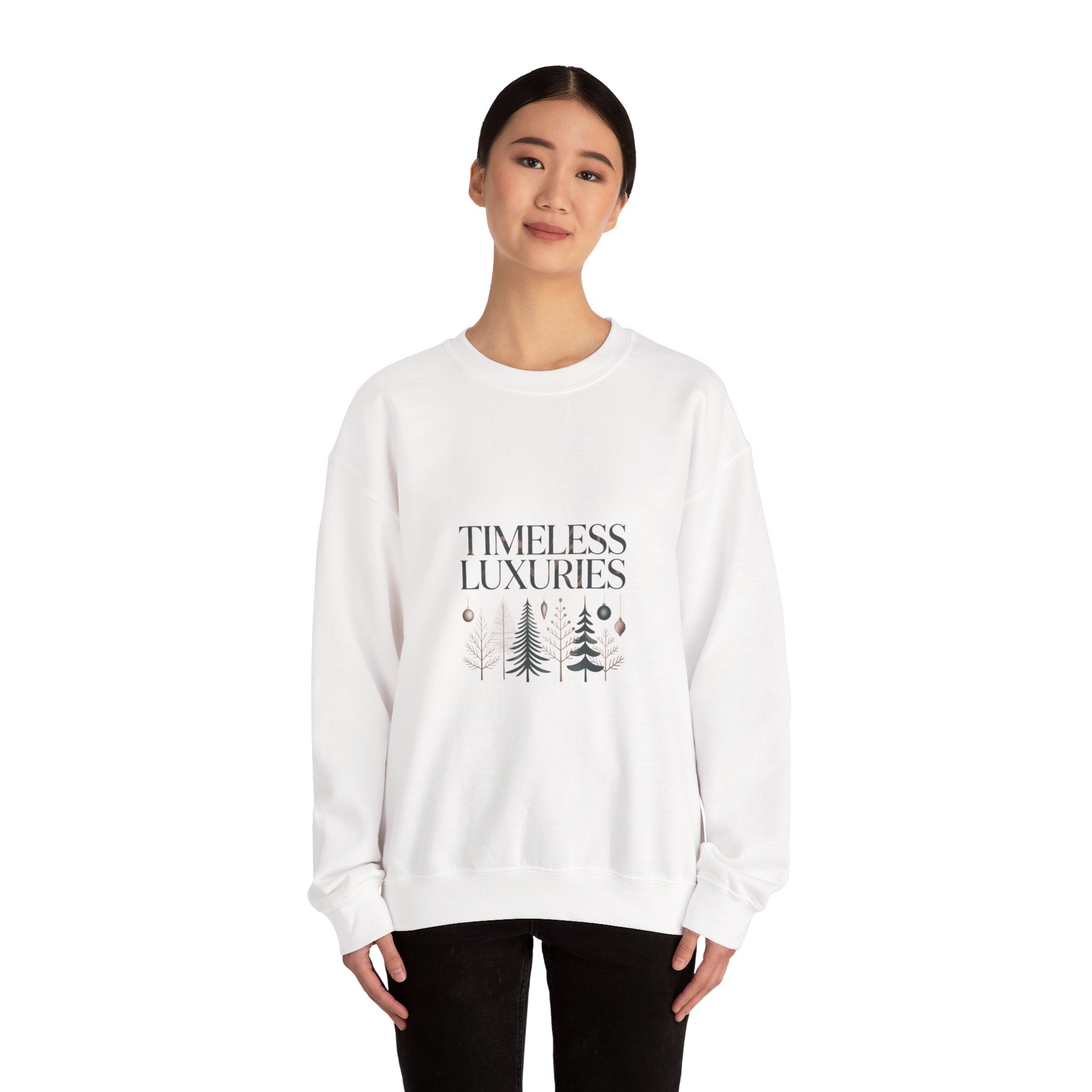 Timeless Luxuries Crewneck Sweatshirt | heritage style Christmas, quiet luxury decor