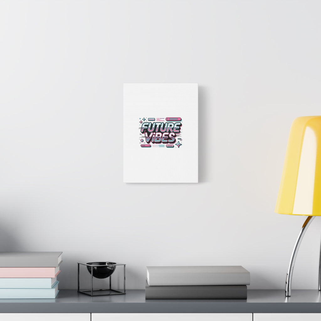 Future Vibes Canvas | Y2K Cyber Holo, Retro Tech Print